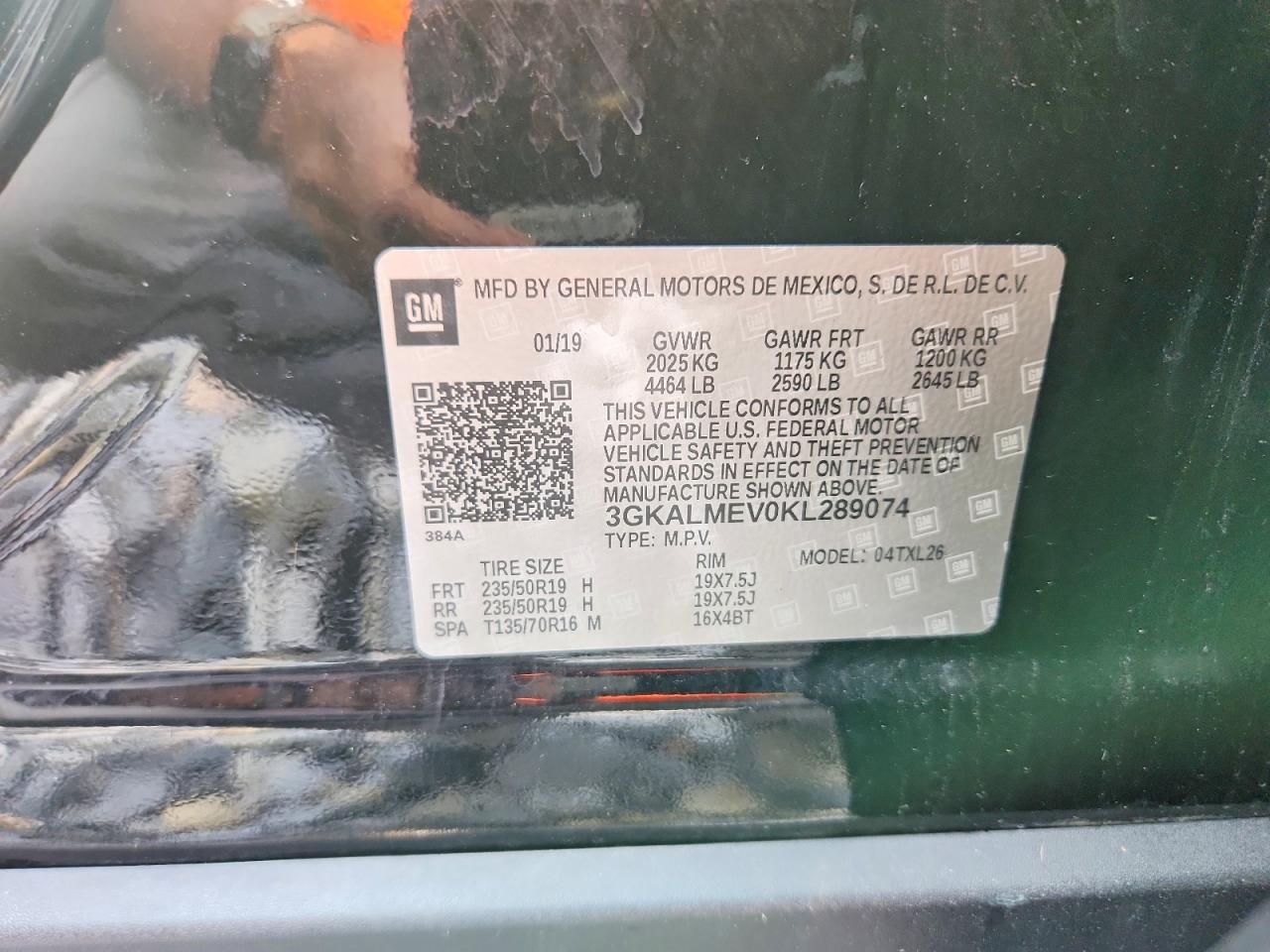 2019 Gmc Terrain Sle Black vin: 3GKALMEV0KL289074