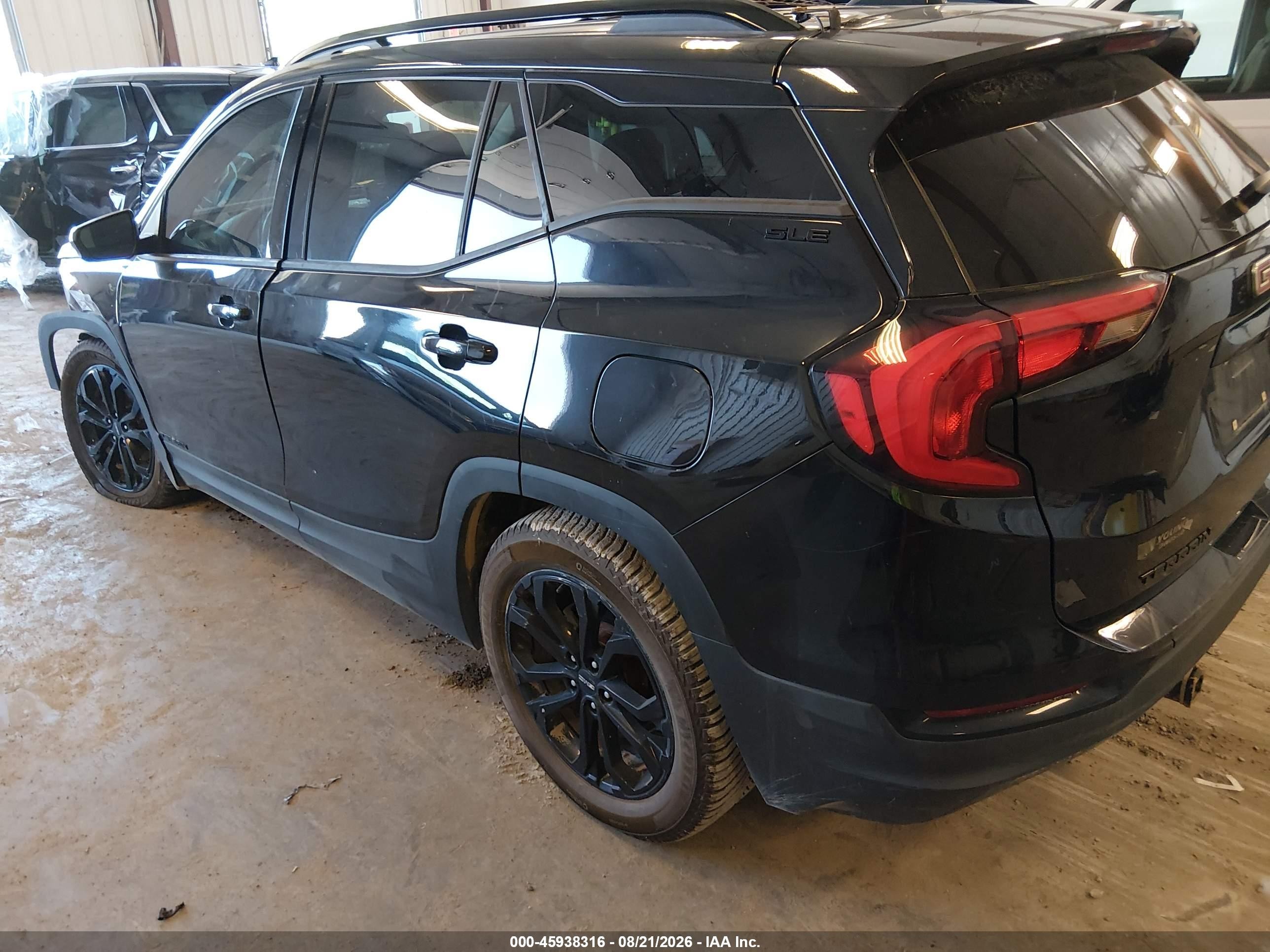 2020 Gmc Terrain Fwd Sle Black vin: 3GKALMEV0LL188926