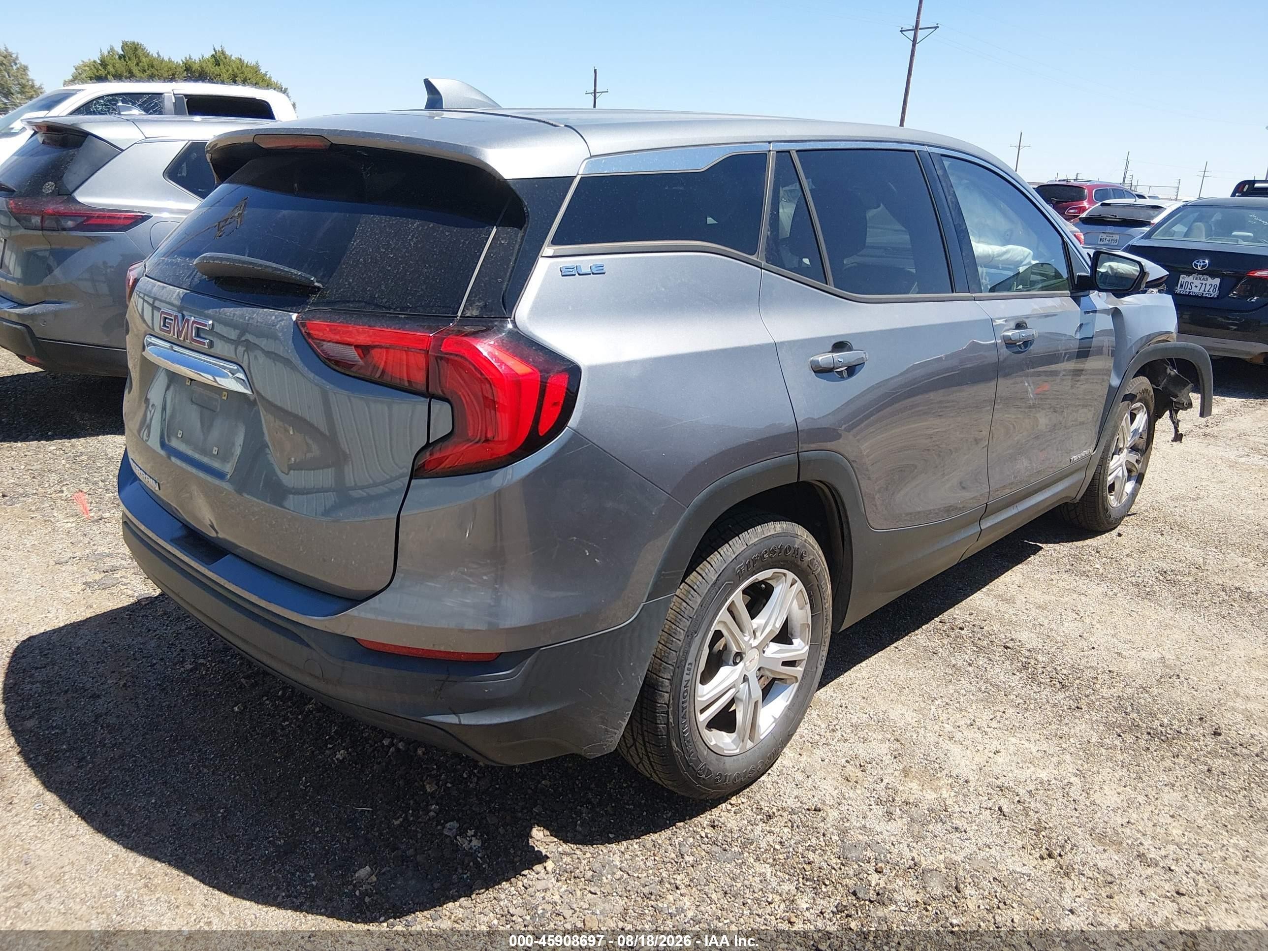2018 Gmc Terrain Sle Gray vin: 3GKALMEV1JL364119