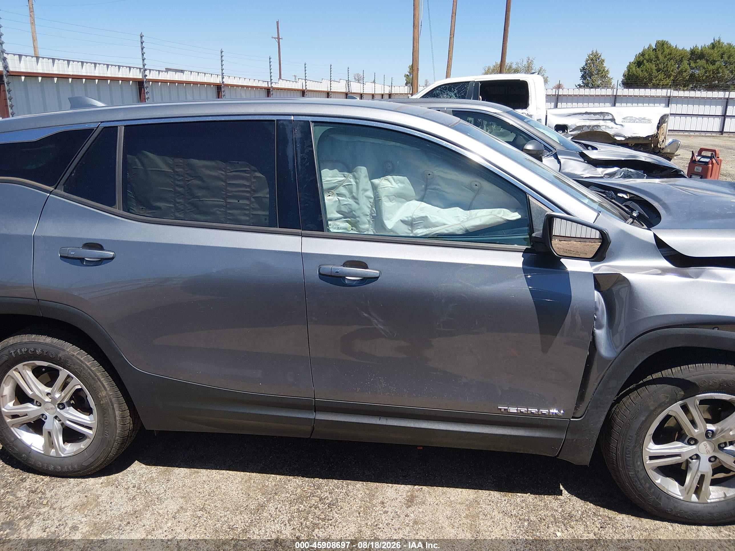 2018 Gmc Terrain Sle Gray vin: 3GKALMEV1JL364119