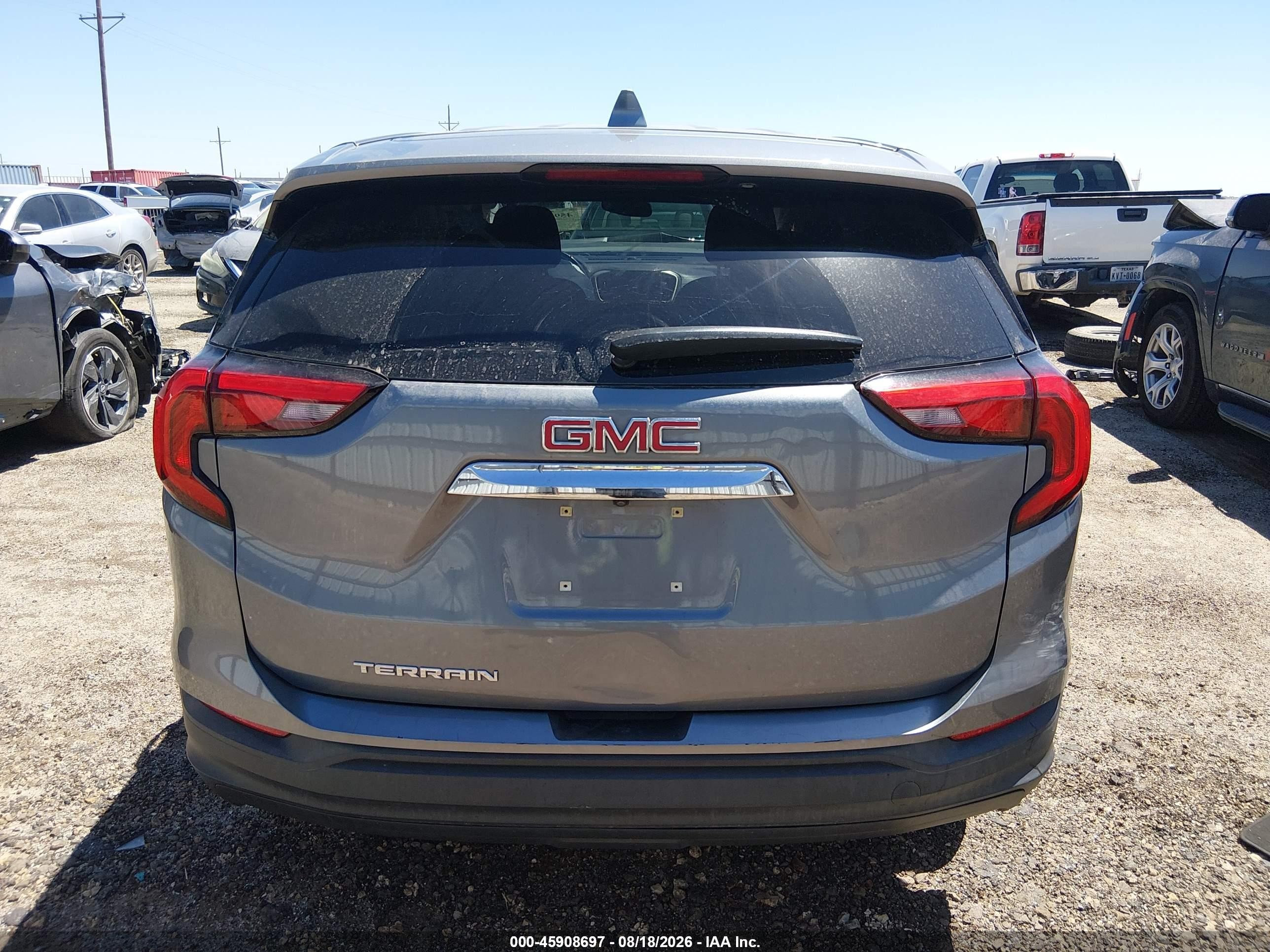 2018 Gmc Terrain Sle Gray vin: 3GKALMEV1JL364119