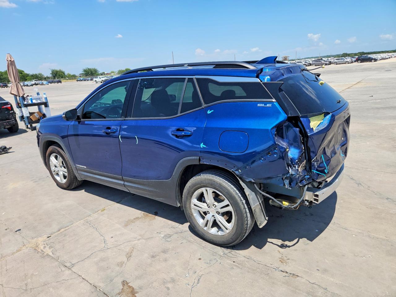2020 Gmc Terrain Sle Blue vin: 3GKALMEV1LL177059