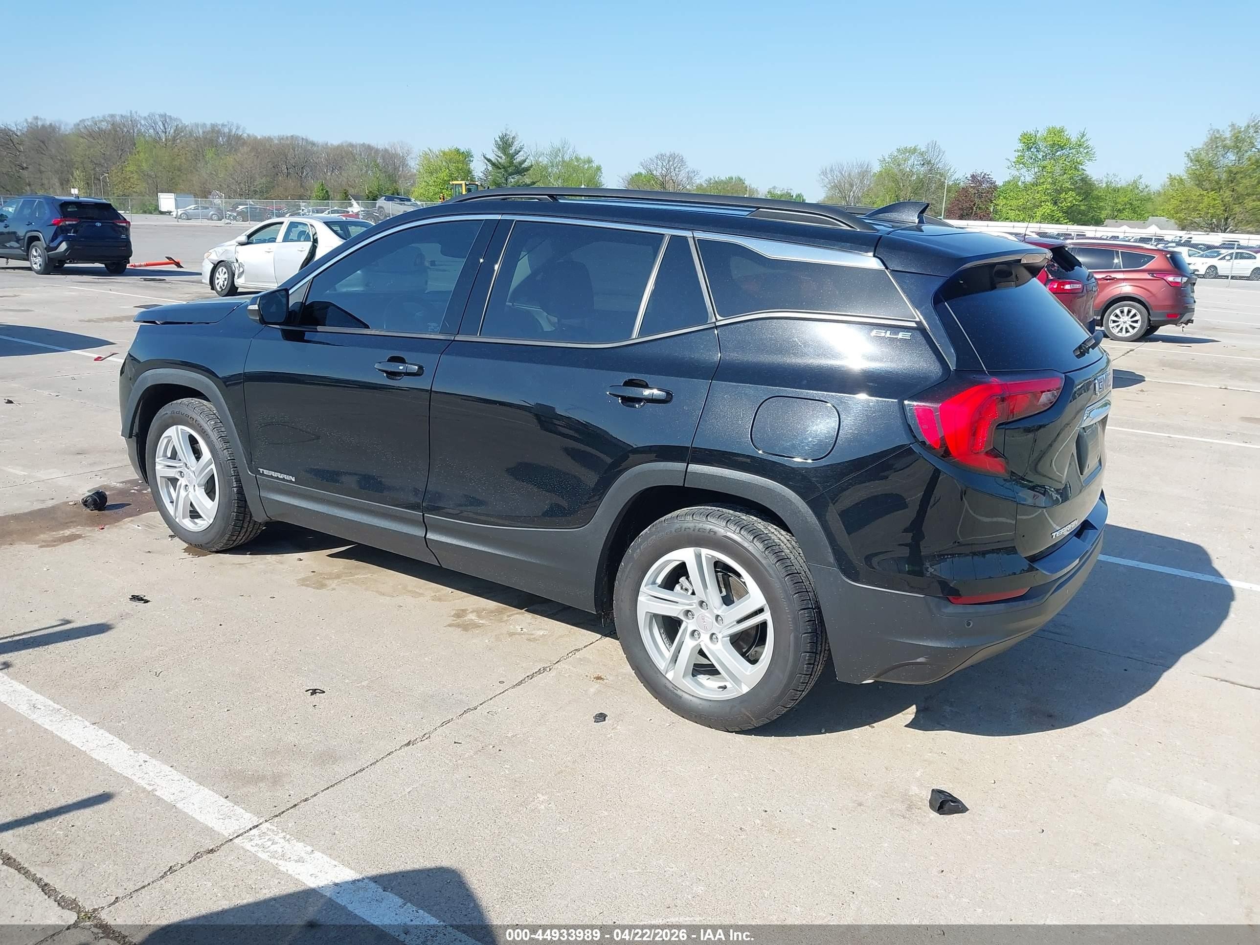2019 Gmc Terrain Sle Черный vin: 3GKALMEV2KL119895