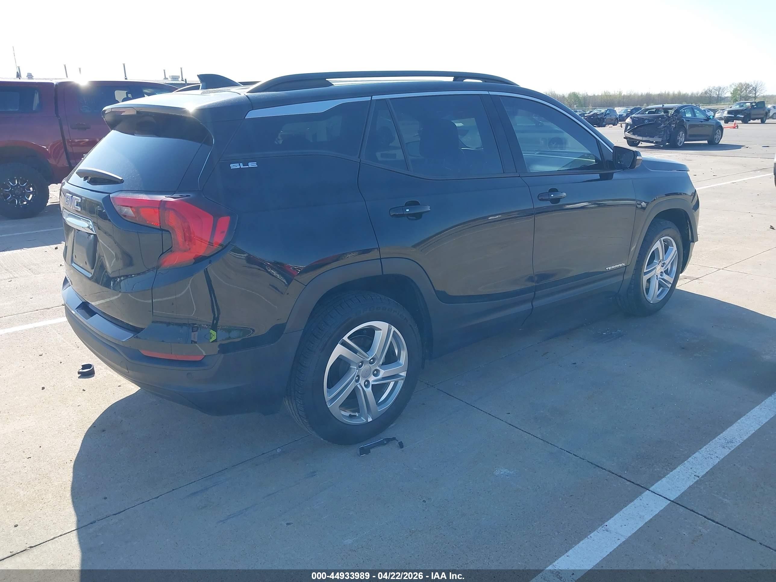 2019 Gmc Terrain Sle Черный vin: 3GKALMEV2KL119895