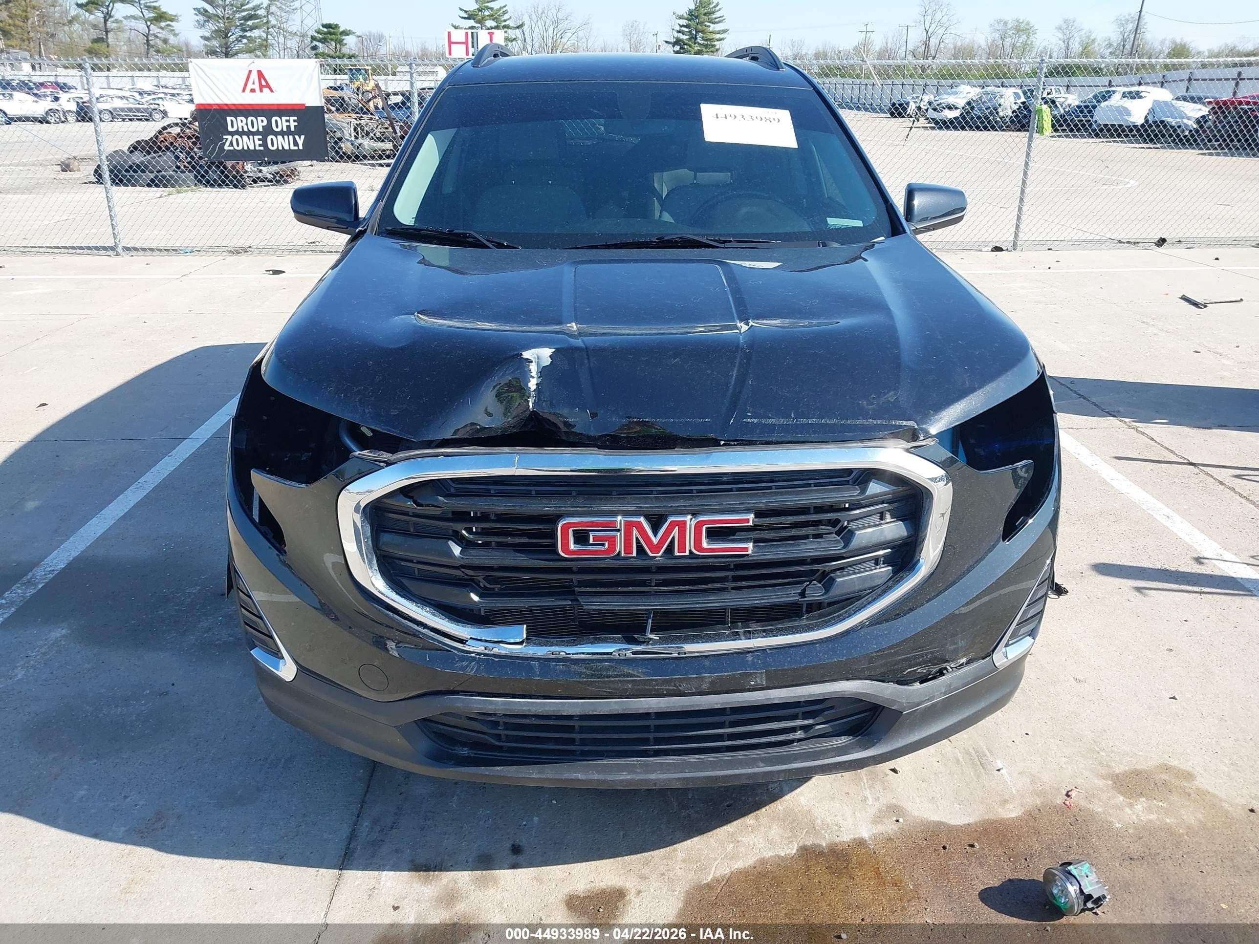 2019 Gmc Terrain Sle Черный vin: 3GKALMEV2KL119895