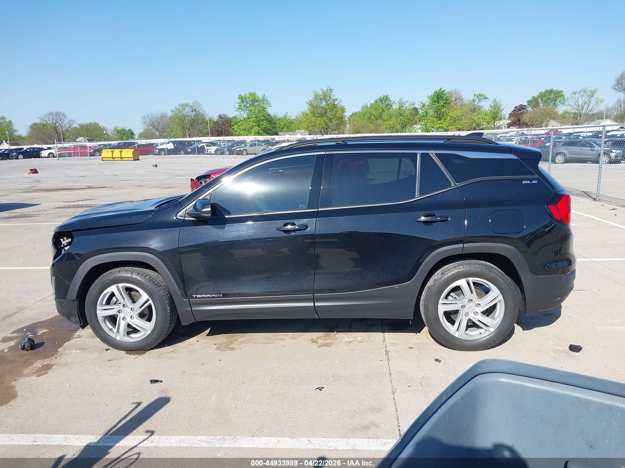 2019 Gmc Terrain Sle Черный vin: 3GKALMEV2KL119895