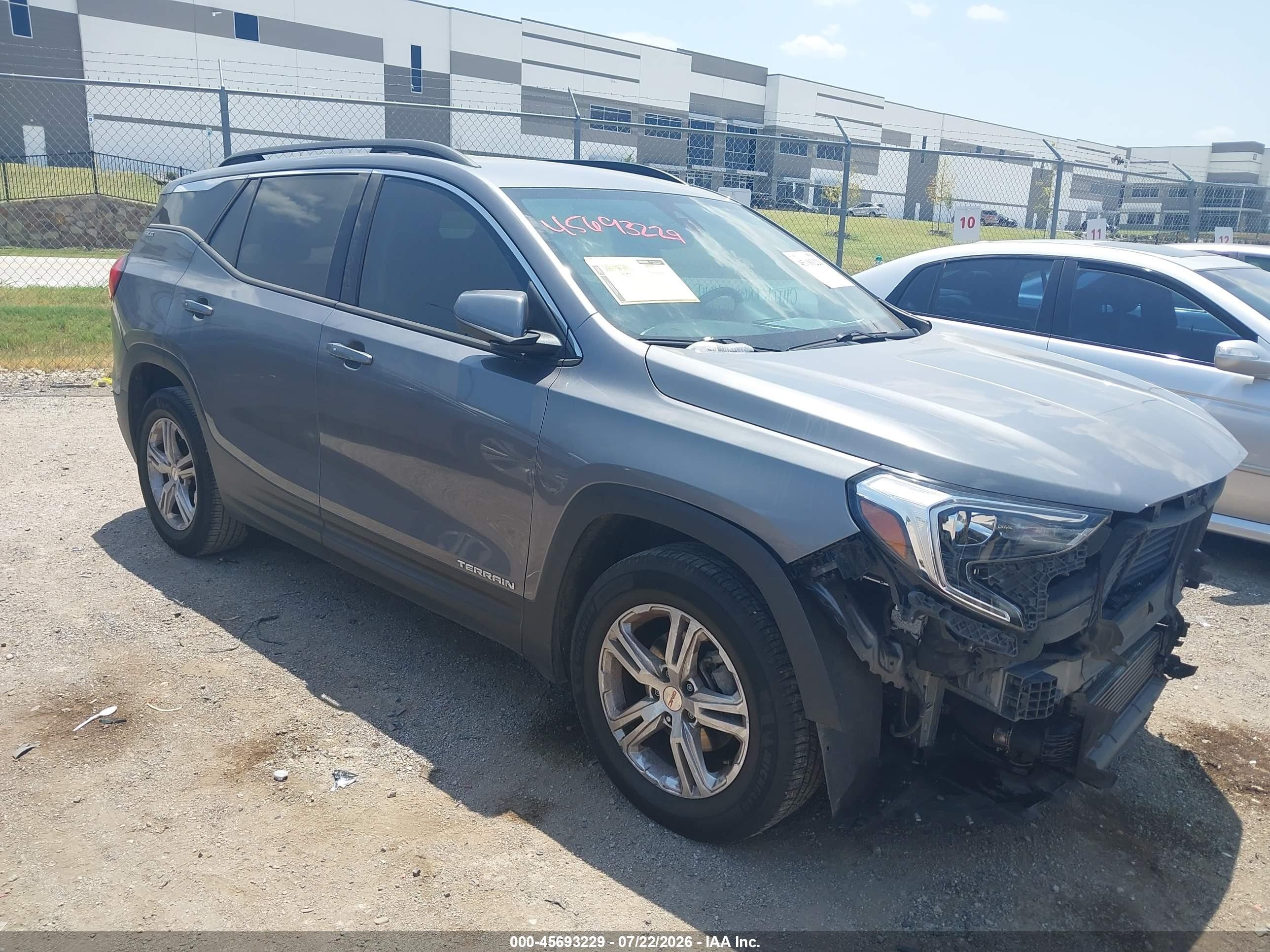 2020 Gmc Terrain Fwd Sle Gray vin: 3GKALMEV2LL294083