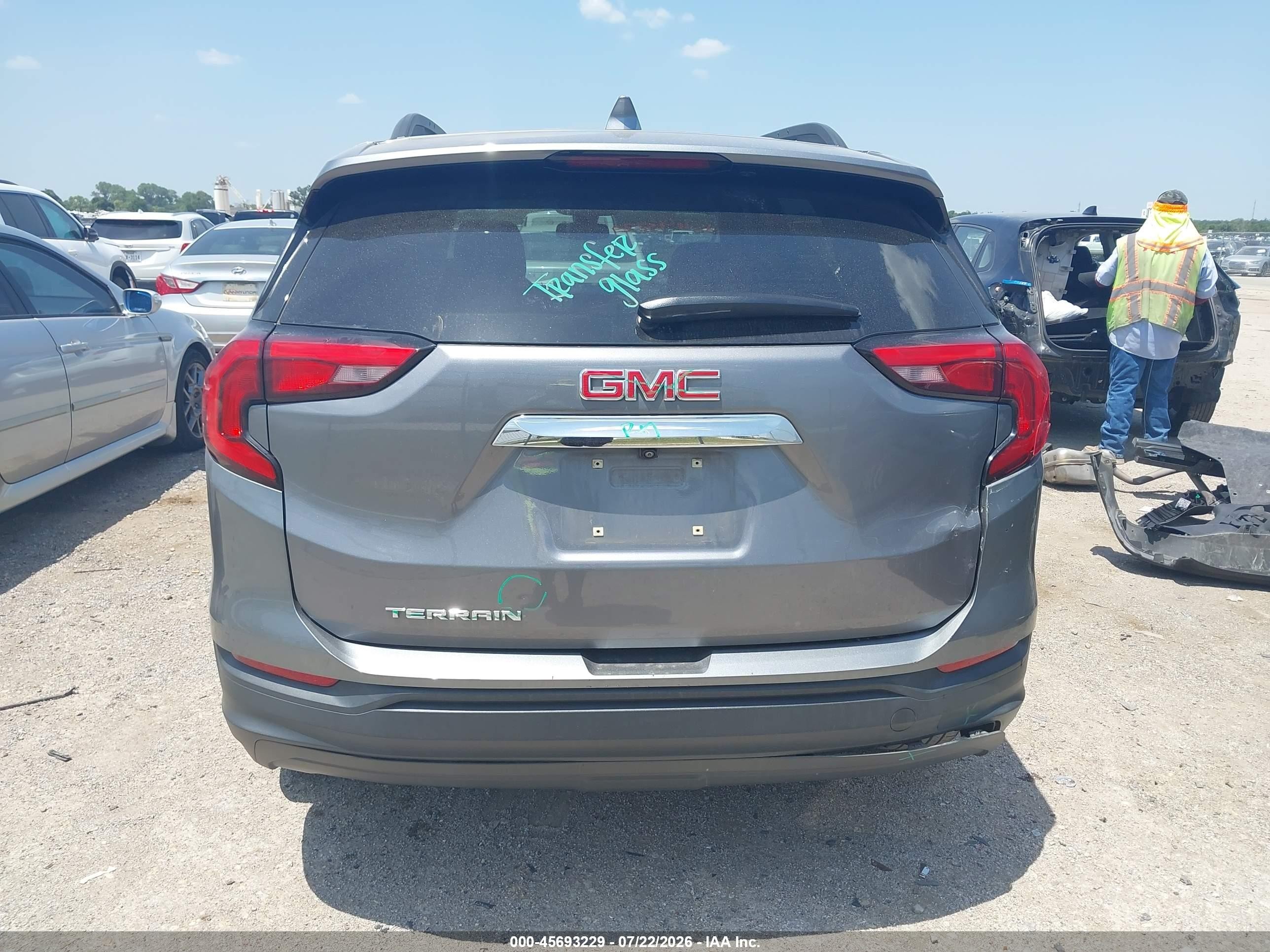 2020 Gmc Terrain Fwd Sle Gray vin: 3GKALMEV2LL294083