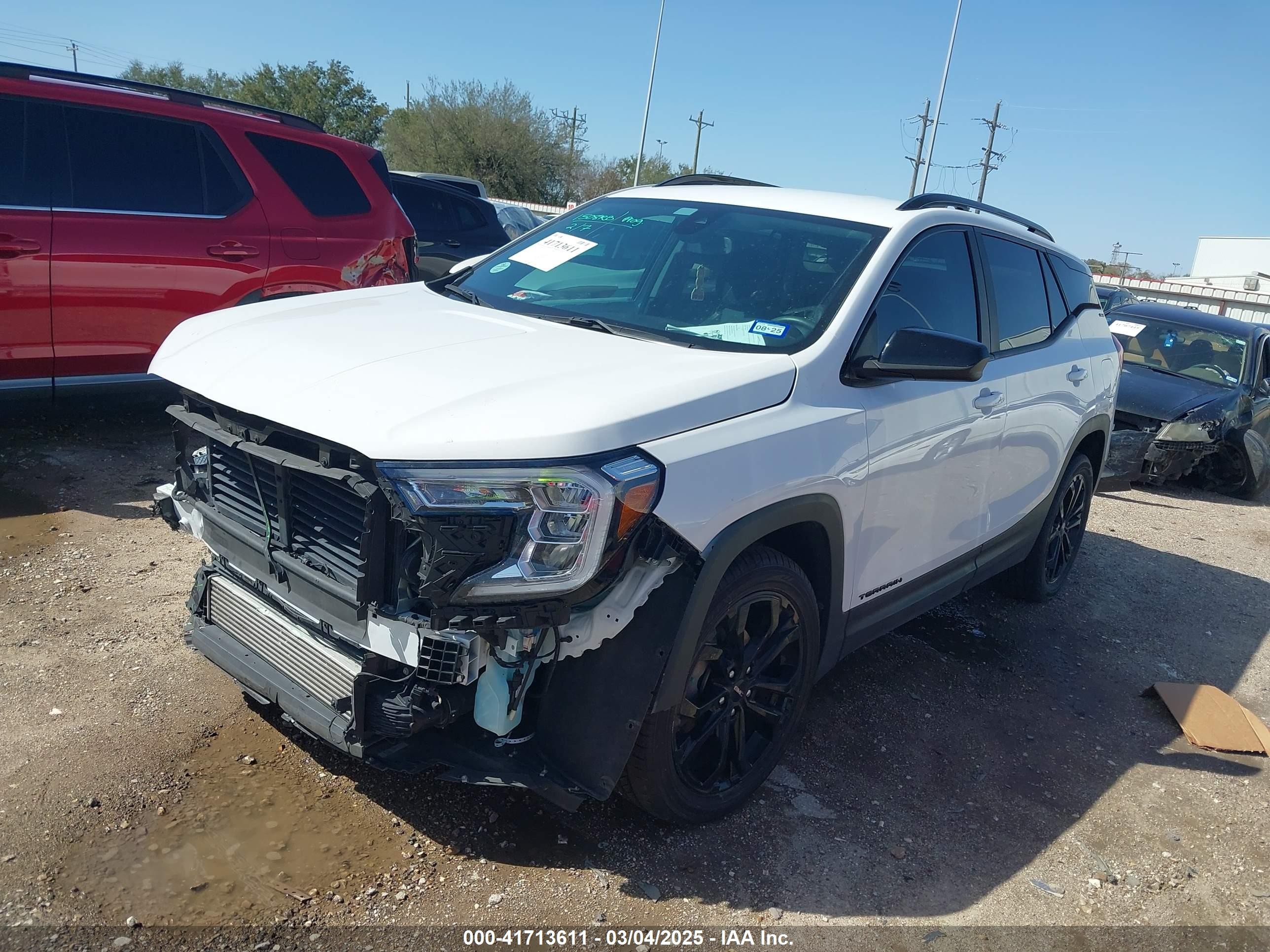 2022 Gmc Terrain Fwd Sle White vin: 3GKALMEV2NL273267