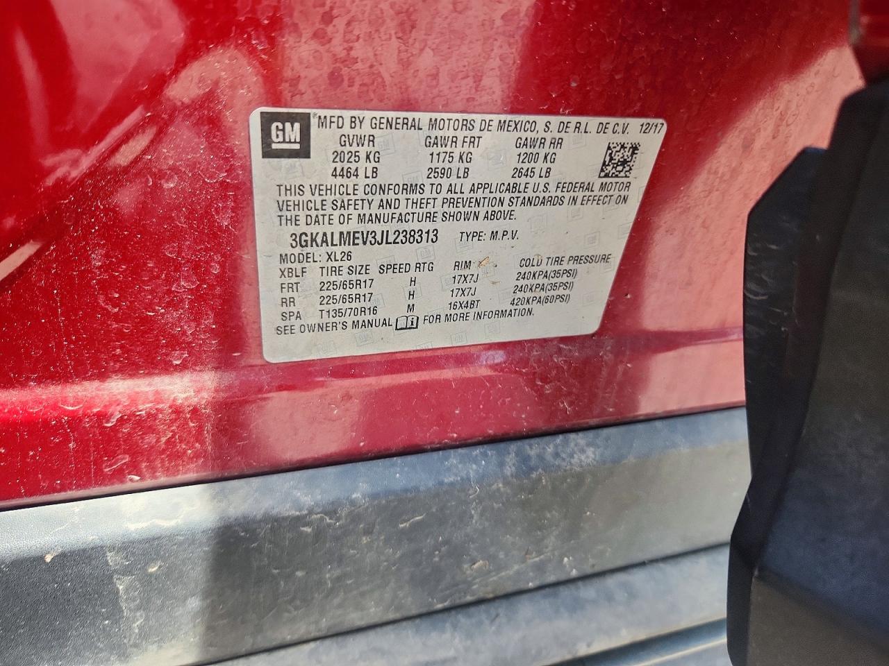 2018 Gmc Terrain Sle Бордовый vin: 3GKALMEV3JL238313