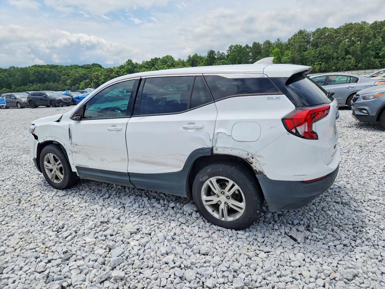 2019 Gmc Terrain Sle White vin: 3GKALMEV3KL348232