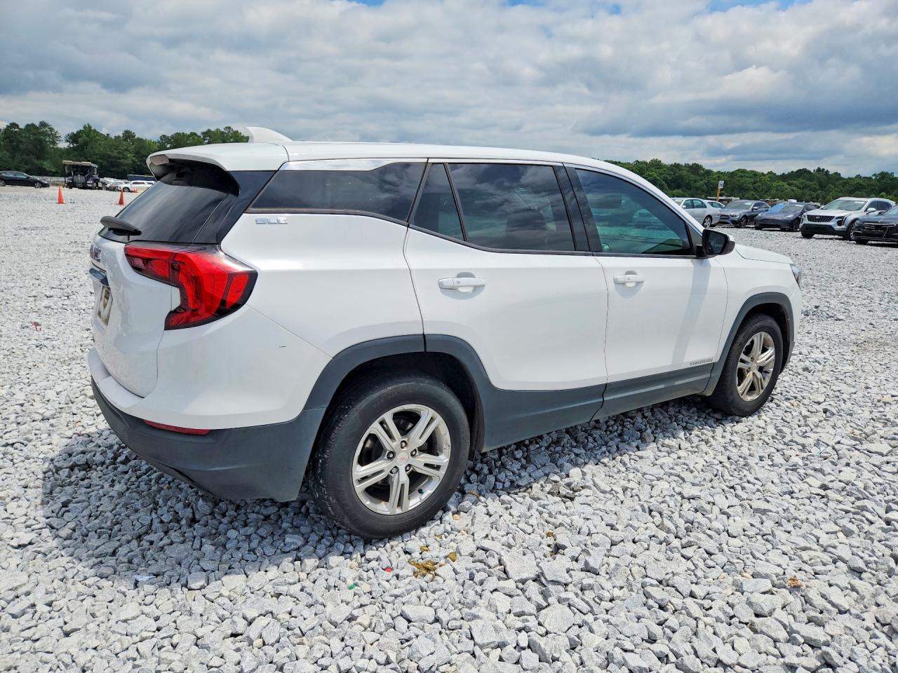 2019 Gmc Terrain Sle White vin: 3GKALMEV3KL348232