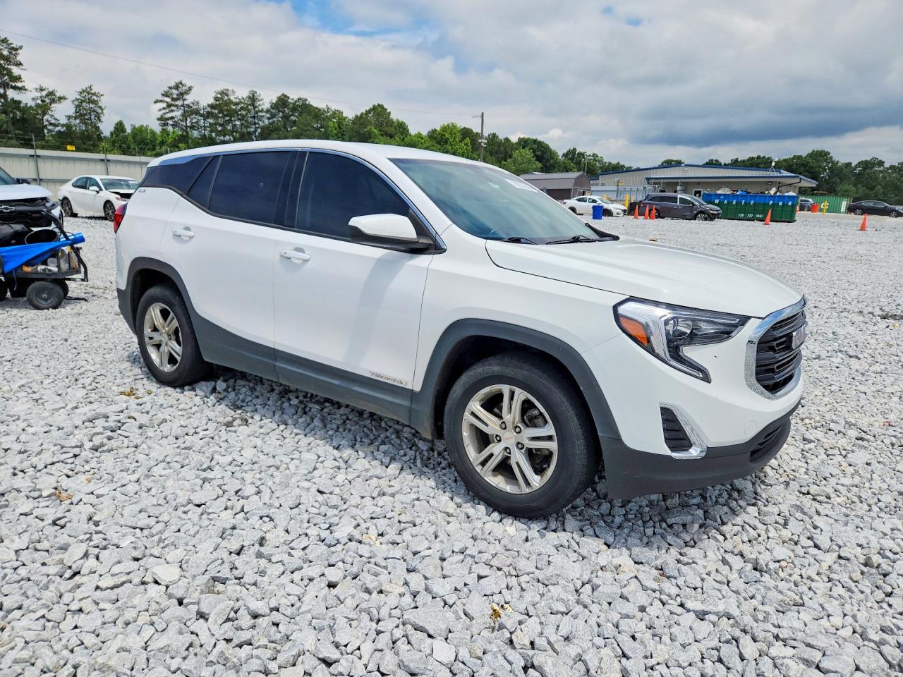 2019 Gmc Terrain Sle White vin: 3GKALMEV3KL348232
