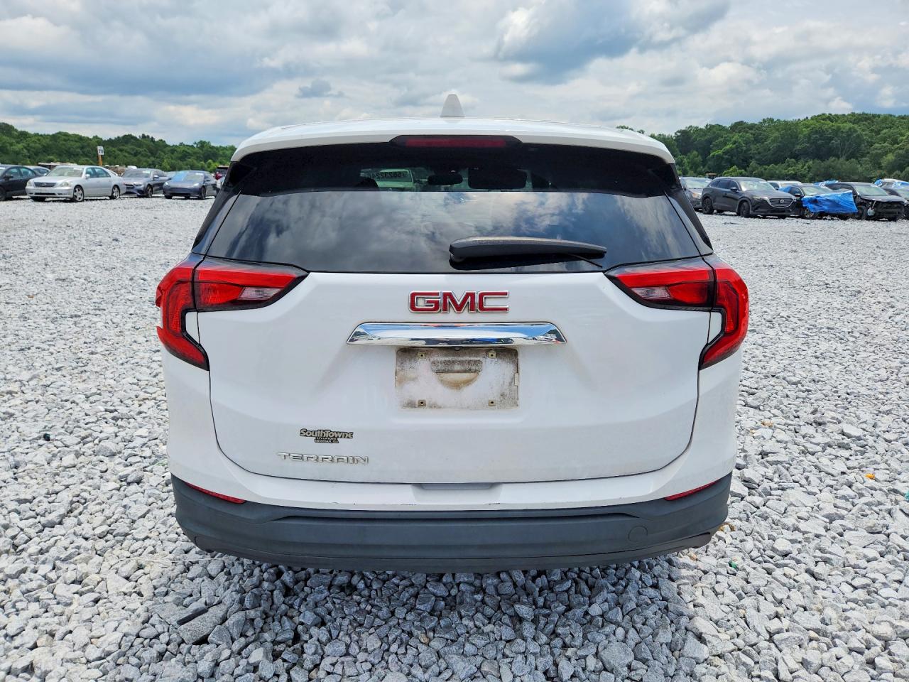 2019 Gmc Terrain Sle White vin: 3GKALMEV3KL348232