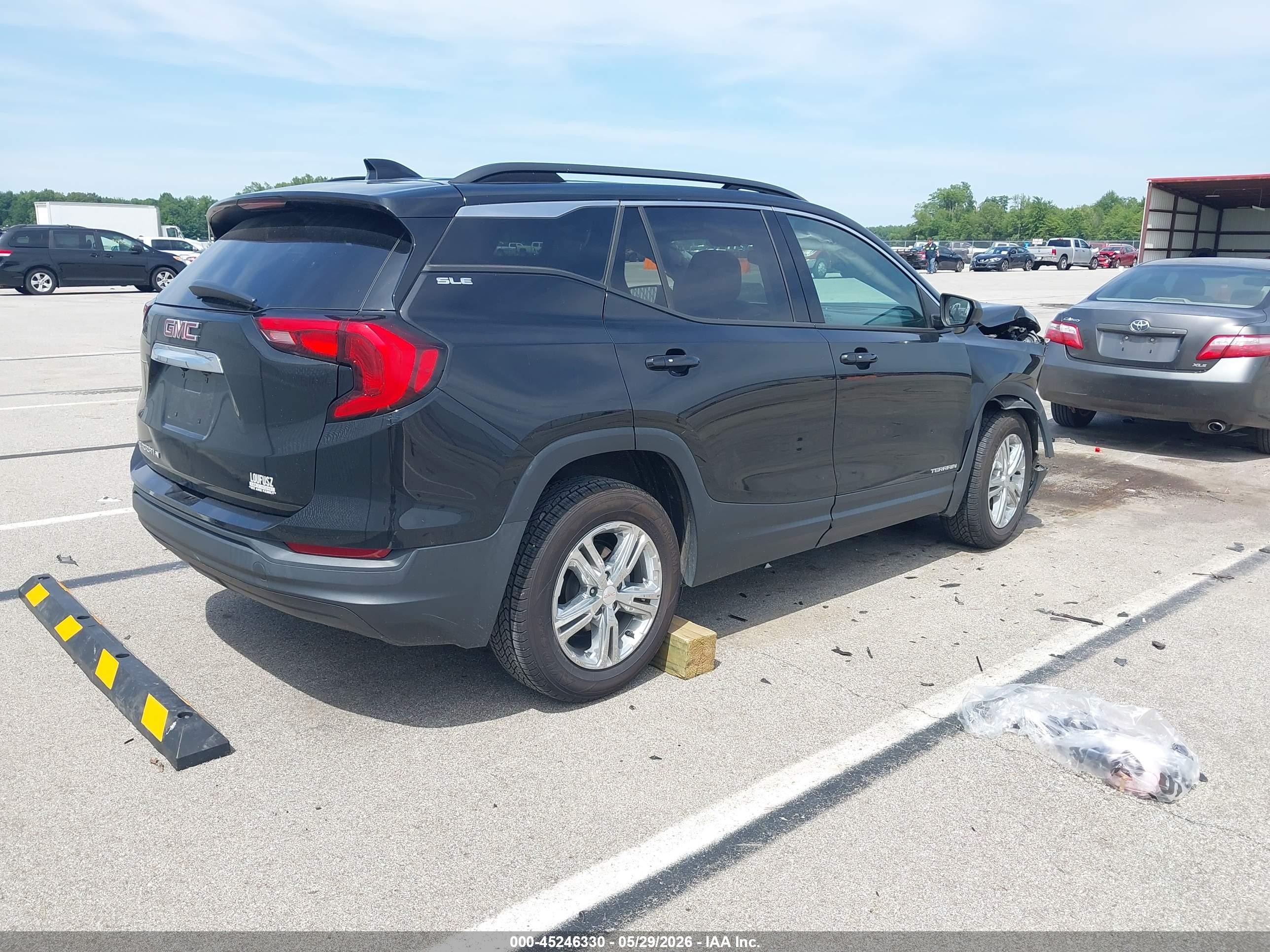 2020 Gmc Terrain Fwd Sle Black vin: 3GKALMEV3LL194901