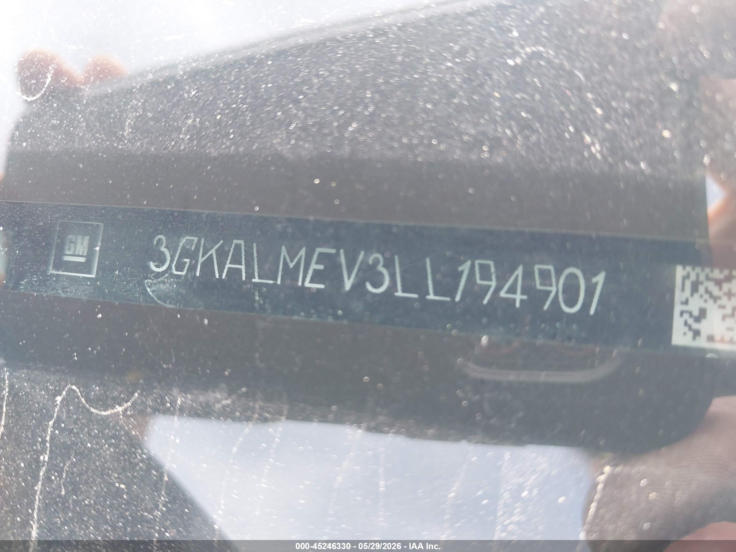 2020 Gmc Terrain Fwd Sle Black vin: 3GKALMEV3LL194901