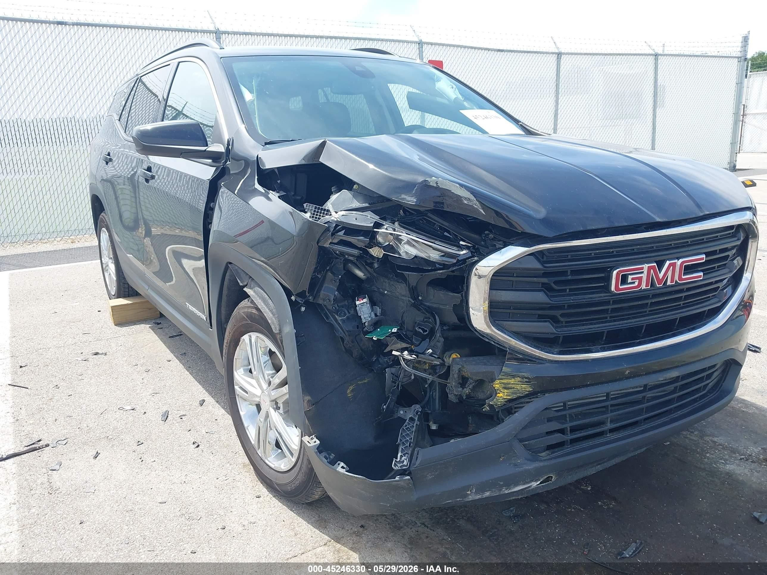 2020 Gmc Terrain Fwd Sle Black vin: 3GKALMEV3LL194901