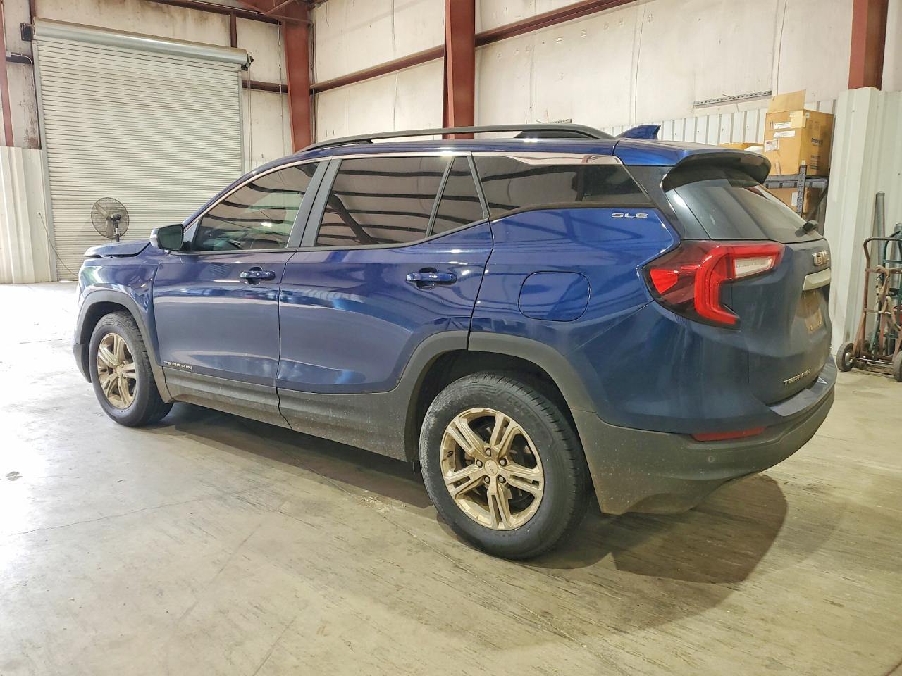 2022 Gmc Terrain Sle Синий vin: 3GKALMEV3NL217550