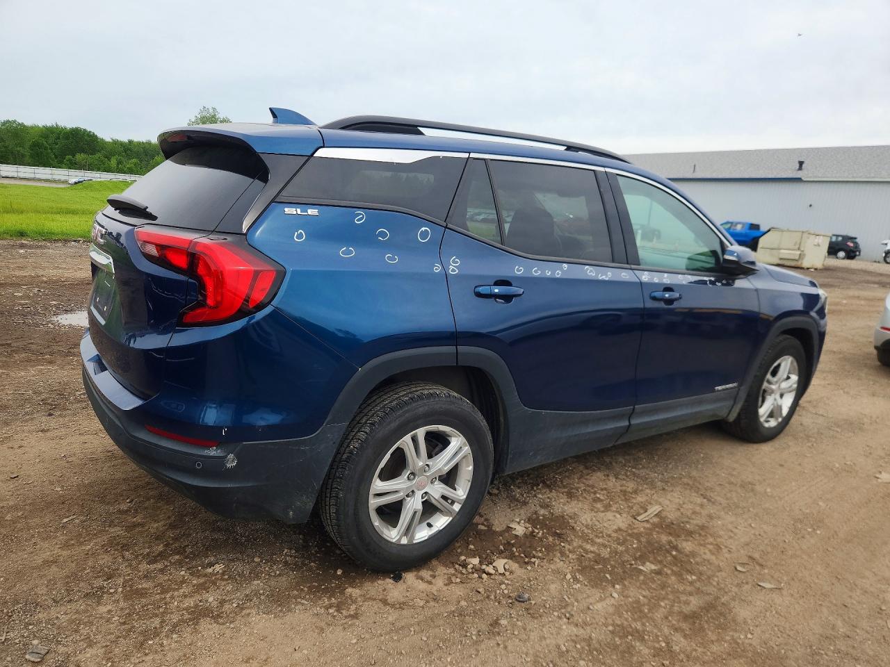 2020 Gmc Terrain Sle Синий vin: 3GKALMEV4LL228294