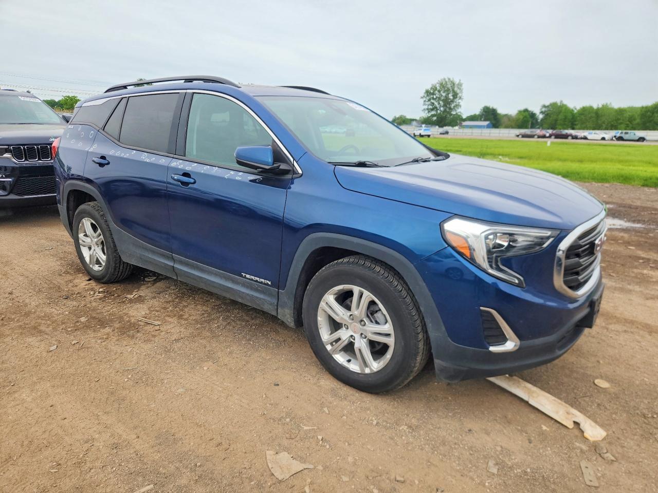 2020 Gmc Terrain Sle Синий vin: 3GKALMEV4LL228294