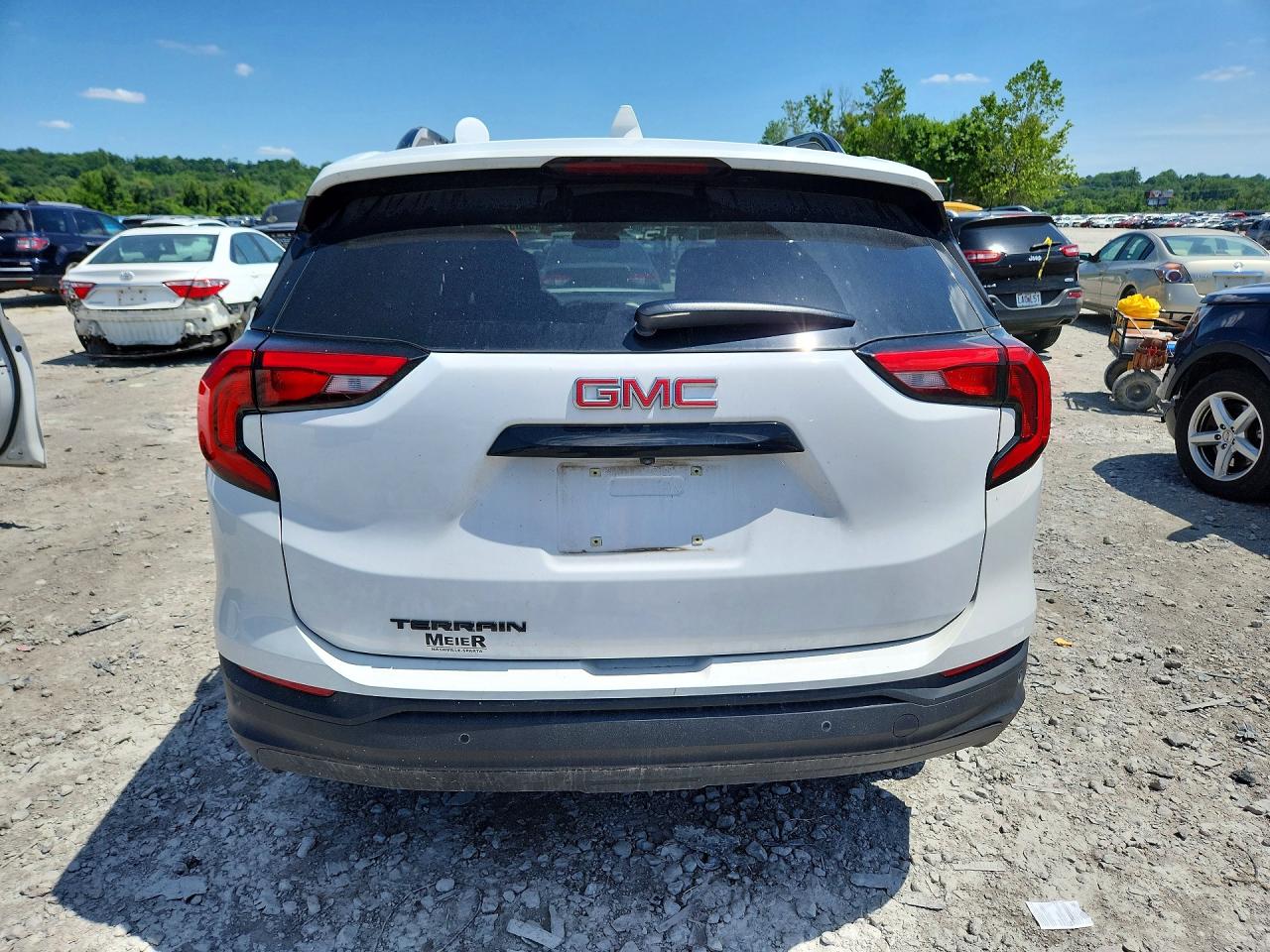 2019 Gmc Terrain Sle White vin: 3GKALMEV5KL107224