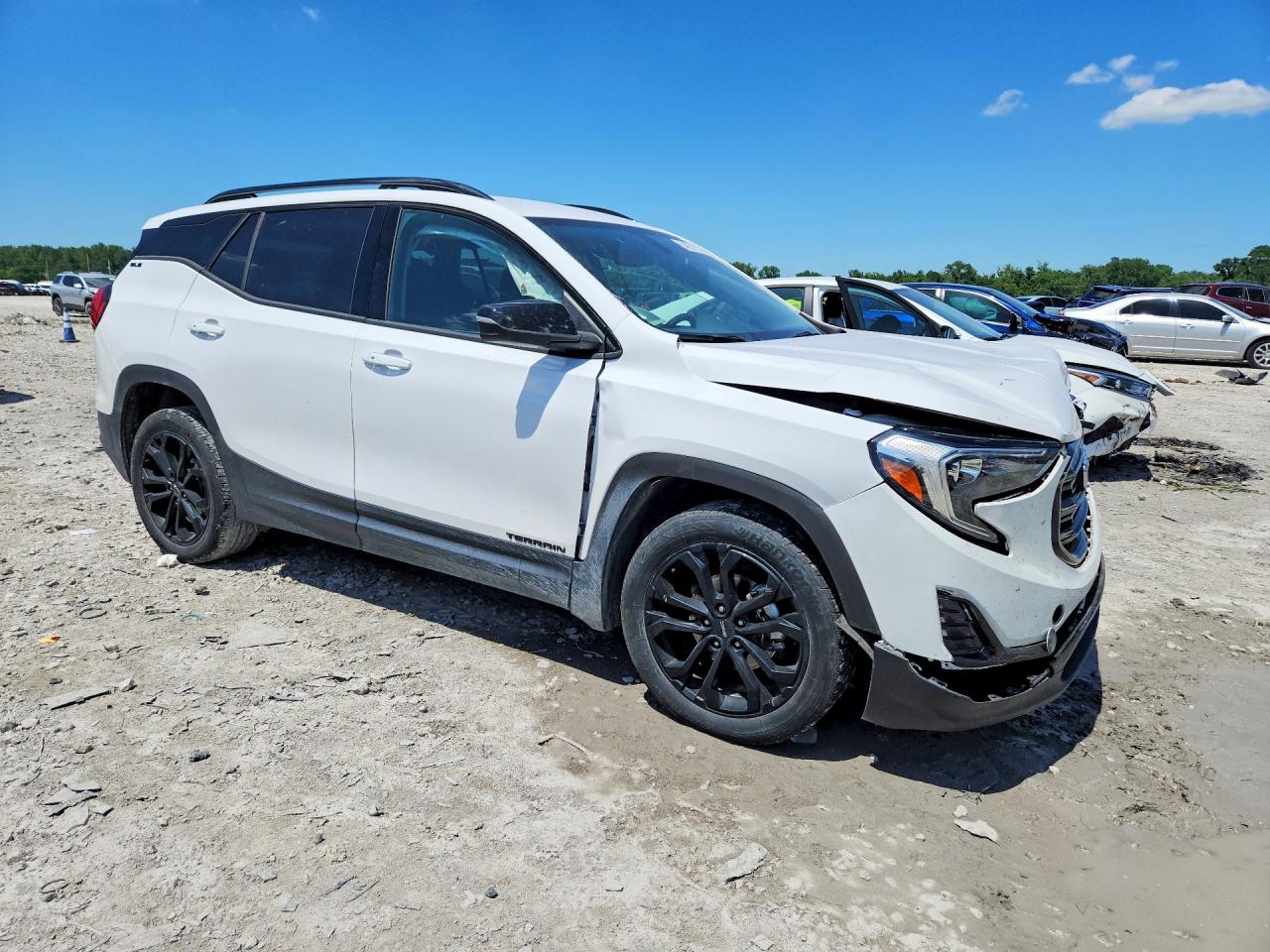 2019 Gmc Terrain Sle White vin: 3GKALMEV5KL107224