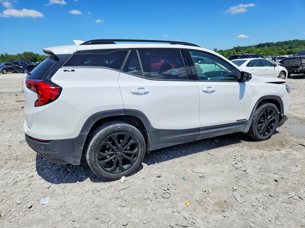 2019 Gmc Terrain Sle White vin: 3GKALMEV5KL107224