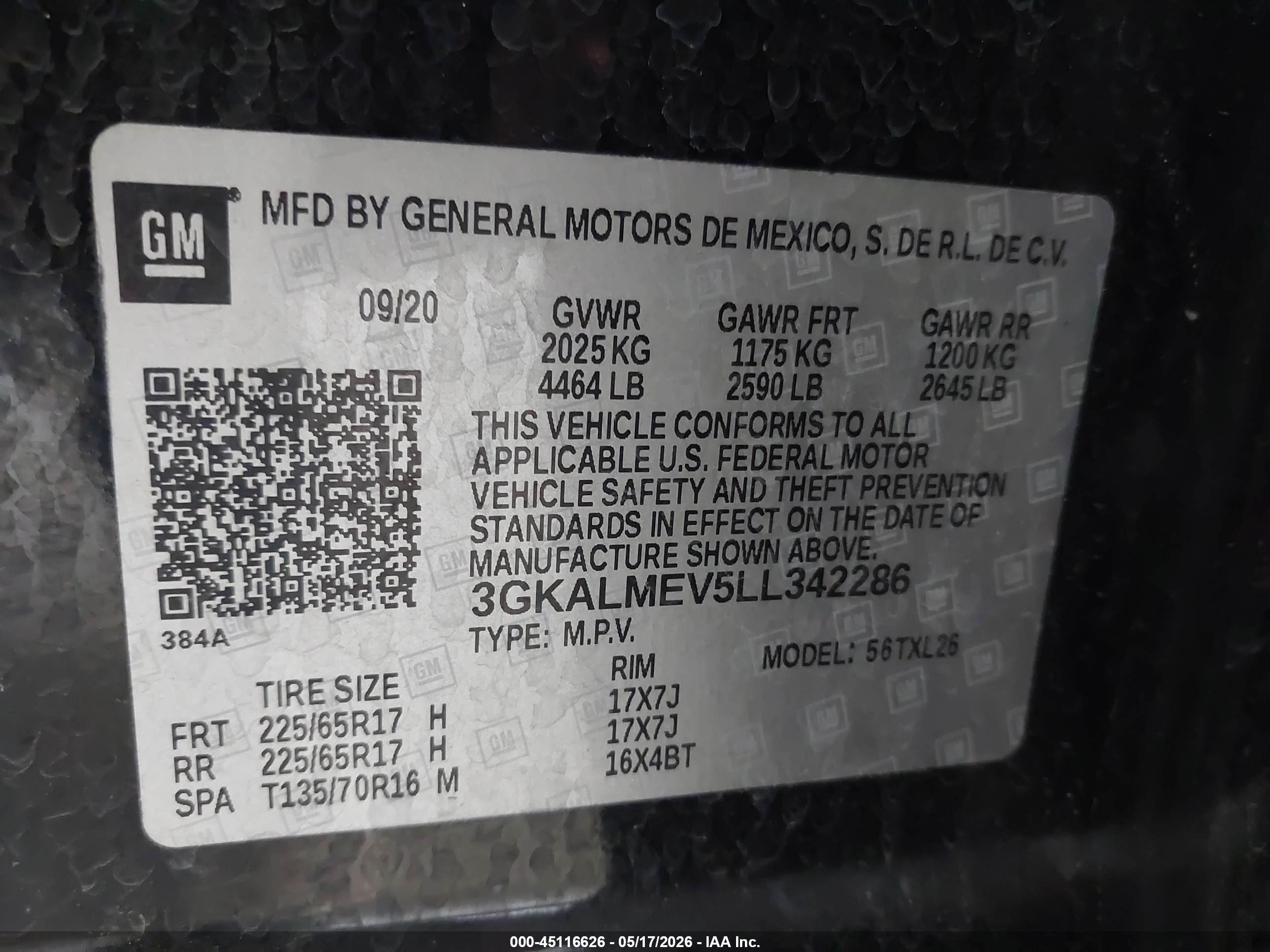 2020 Gmc Terrain Fwd Sle Black vin: 3GKALMEV5LL342286