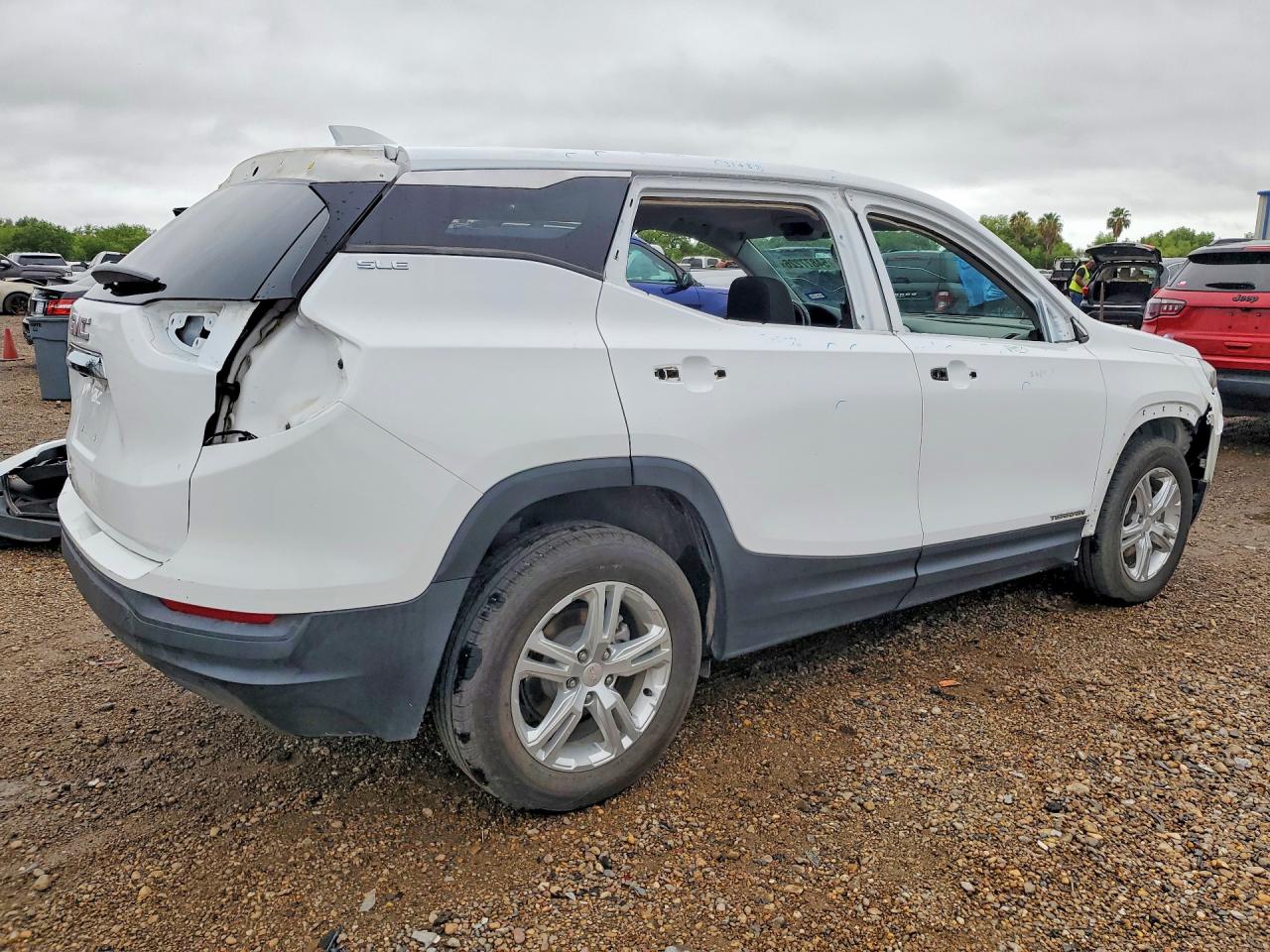 2019 Gmc Terrain Sle White vin: 3GKALMEV6KL115963