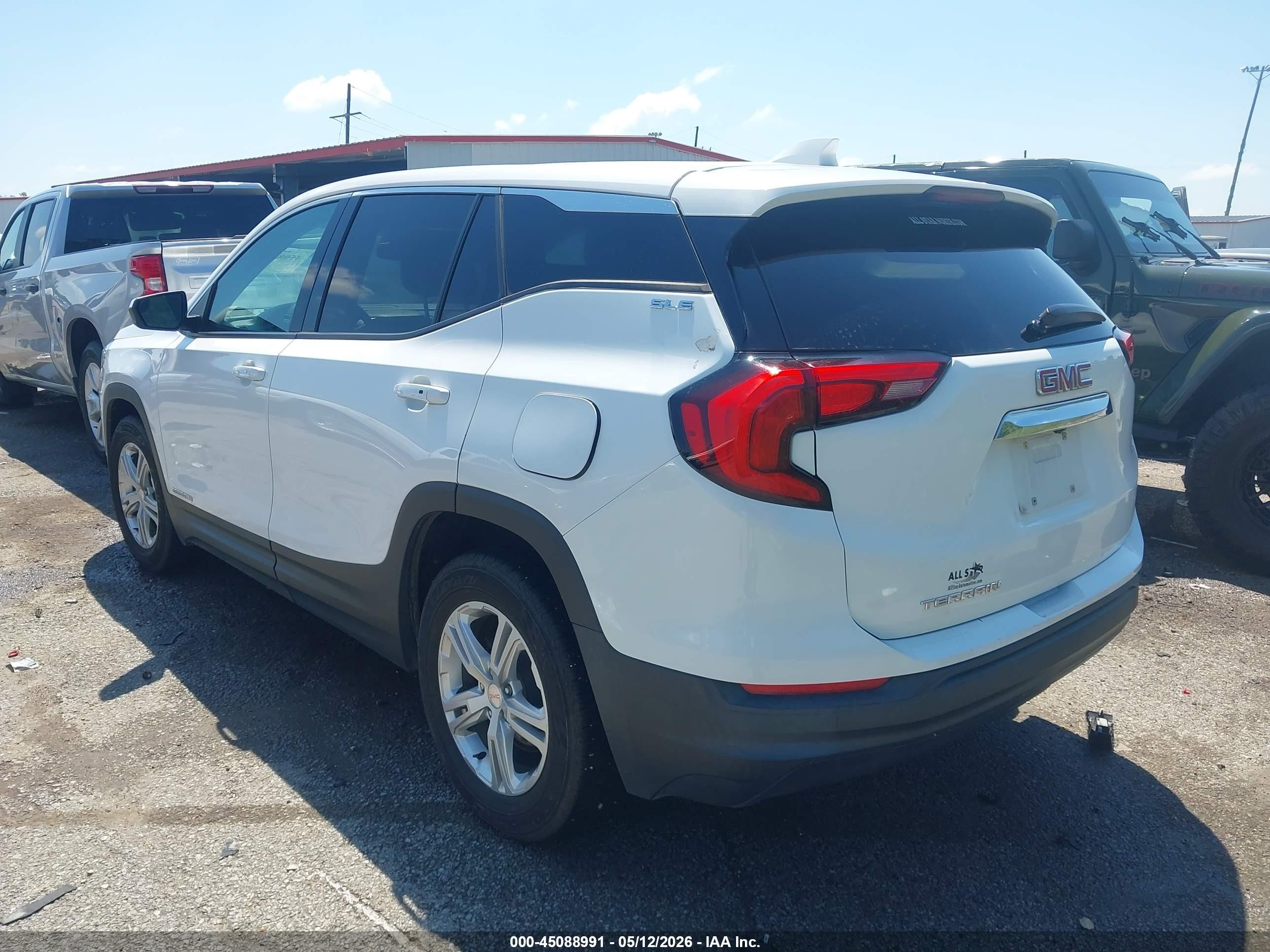 2020 Gmc Terrain Fwd Sle White vin: 3GKALMEV6LL149080