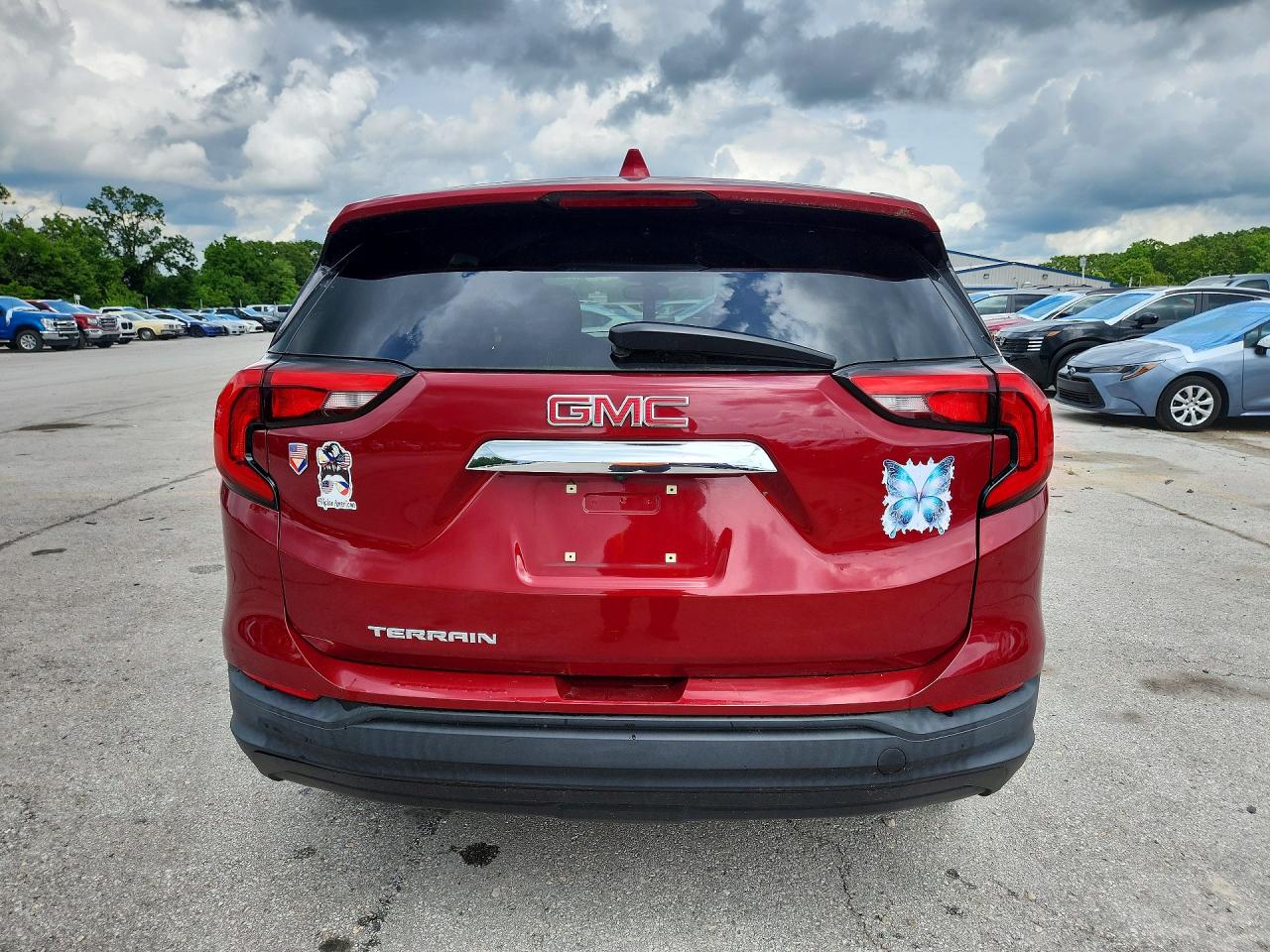 2018 Gmc Terrain Sle Red vin: 3GKALMEV7JL330332