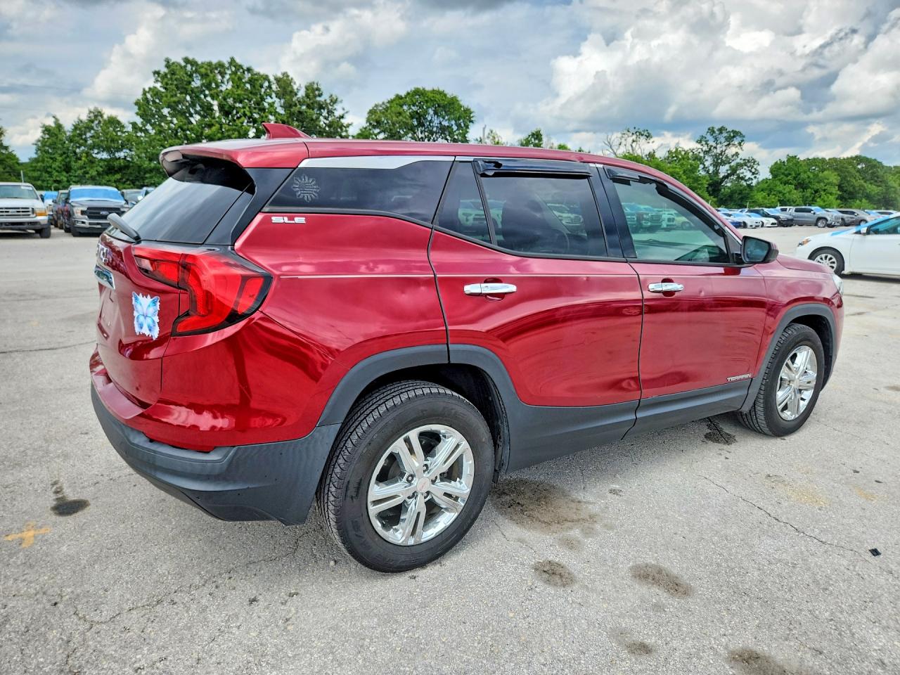 2018 Gmc Terrain Sle Red vin: 3GKALMEV7JL330332