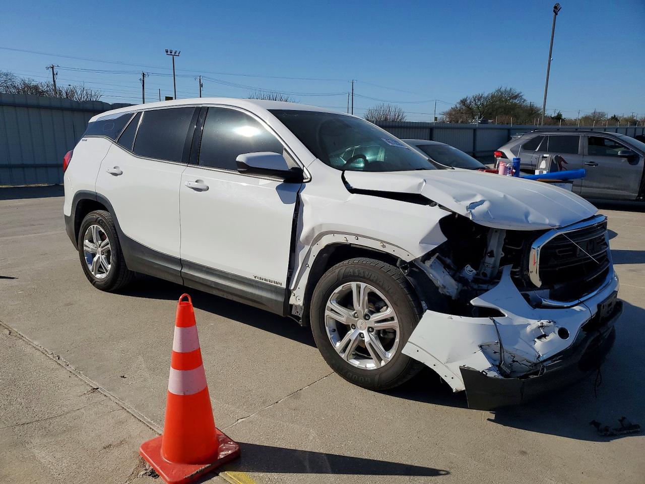 2019 Gmc Terrain Sle White vin: 3GKALMEV7KL200875