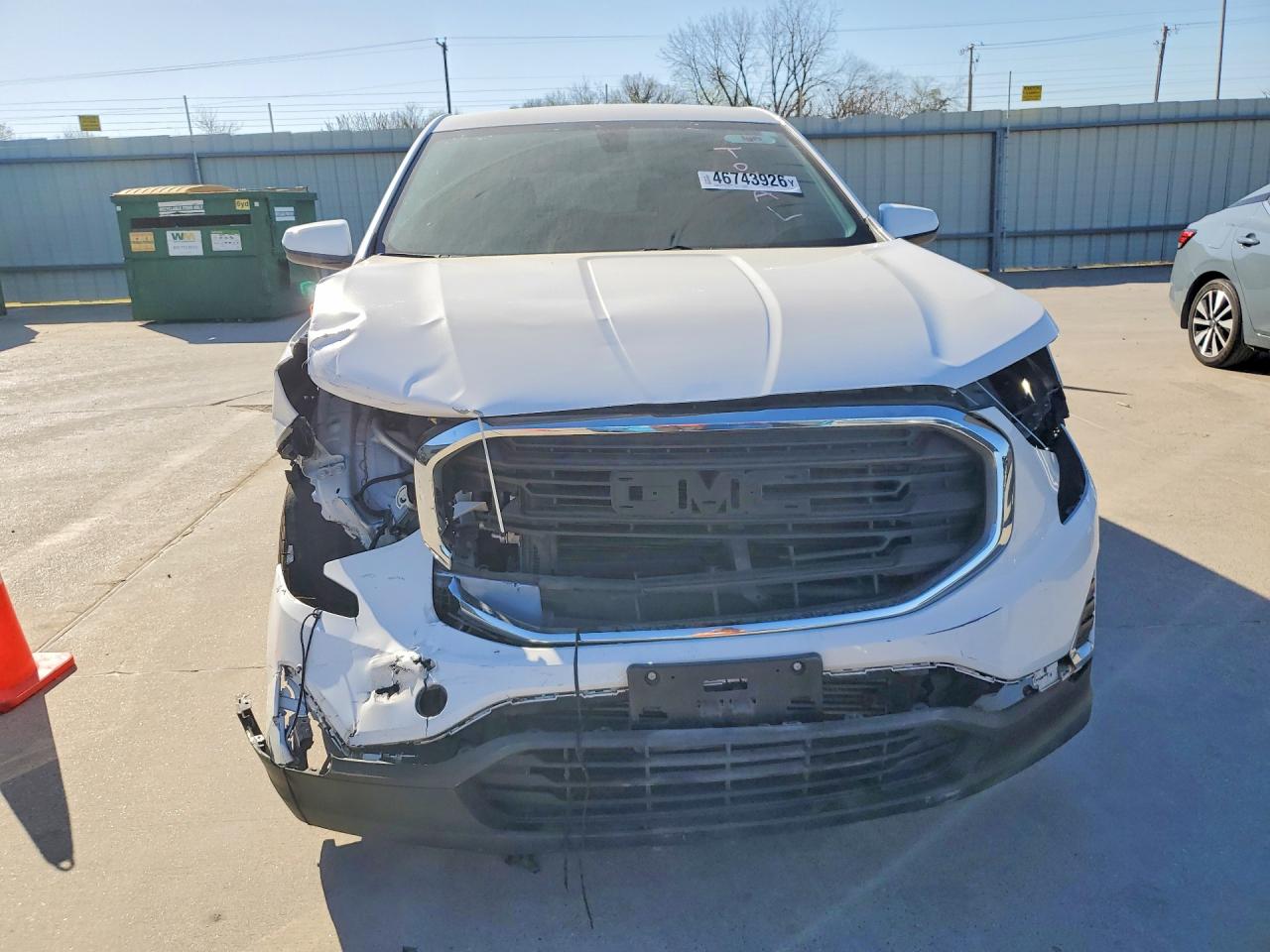 2019 Gmc Terrain Sle White vin: 3GKALMEV7KL200875