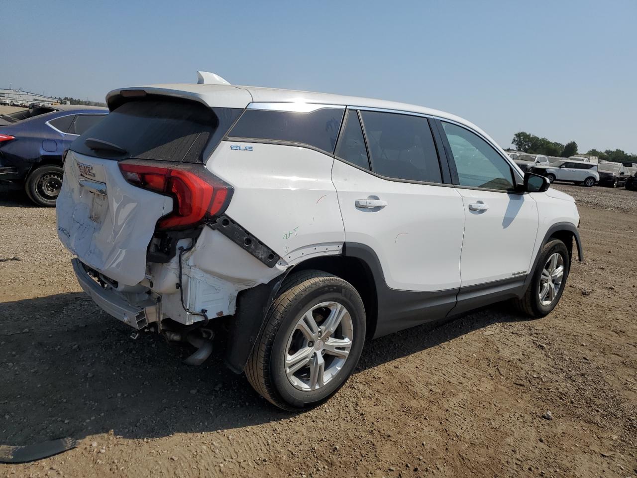 2020 Gmc Terrain Sle White vin: 3GKALMEV7LL310083