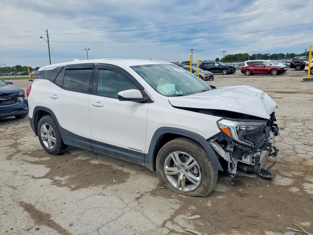 2020 Gmc Terrain Sle White vin: 3GKALMEV7LL310083