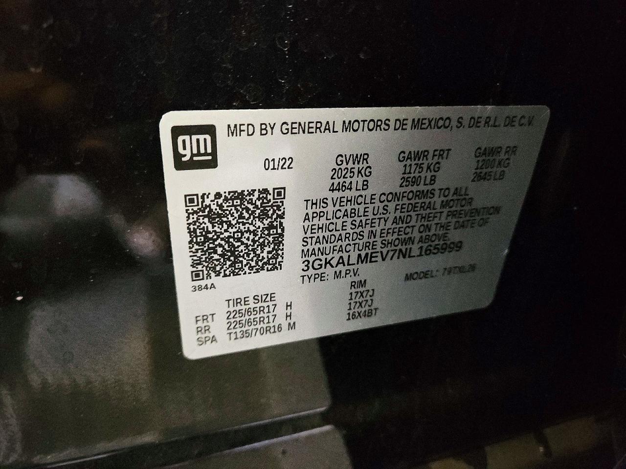 2022 Gmc Terrain Sle Black vin: 3GKALMEV7NL165999