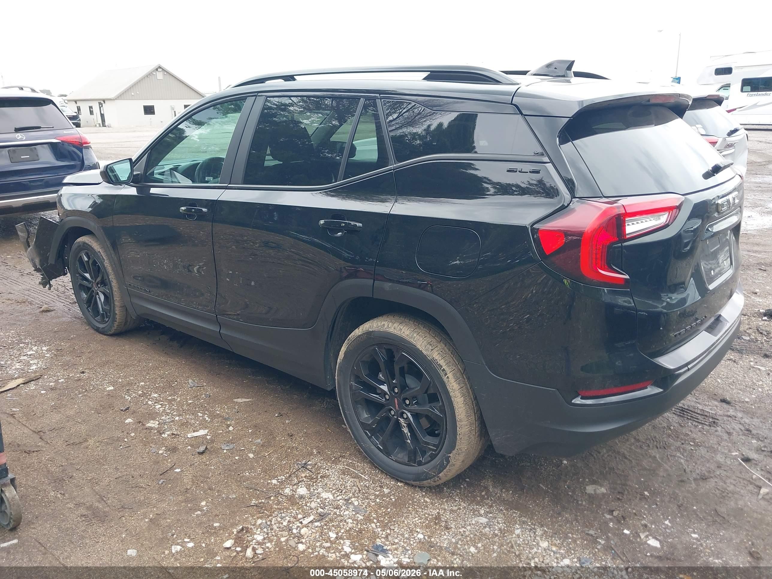 2022 Gmc Terrain Fwd Sle Черный vin: 3GKALMEV7NL256402