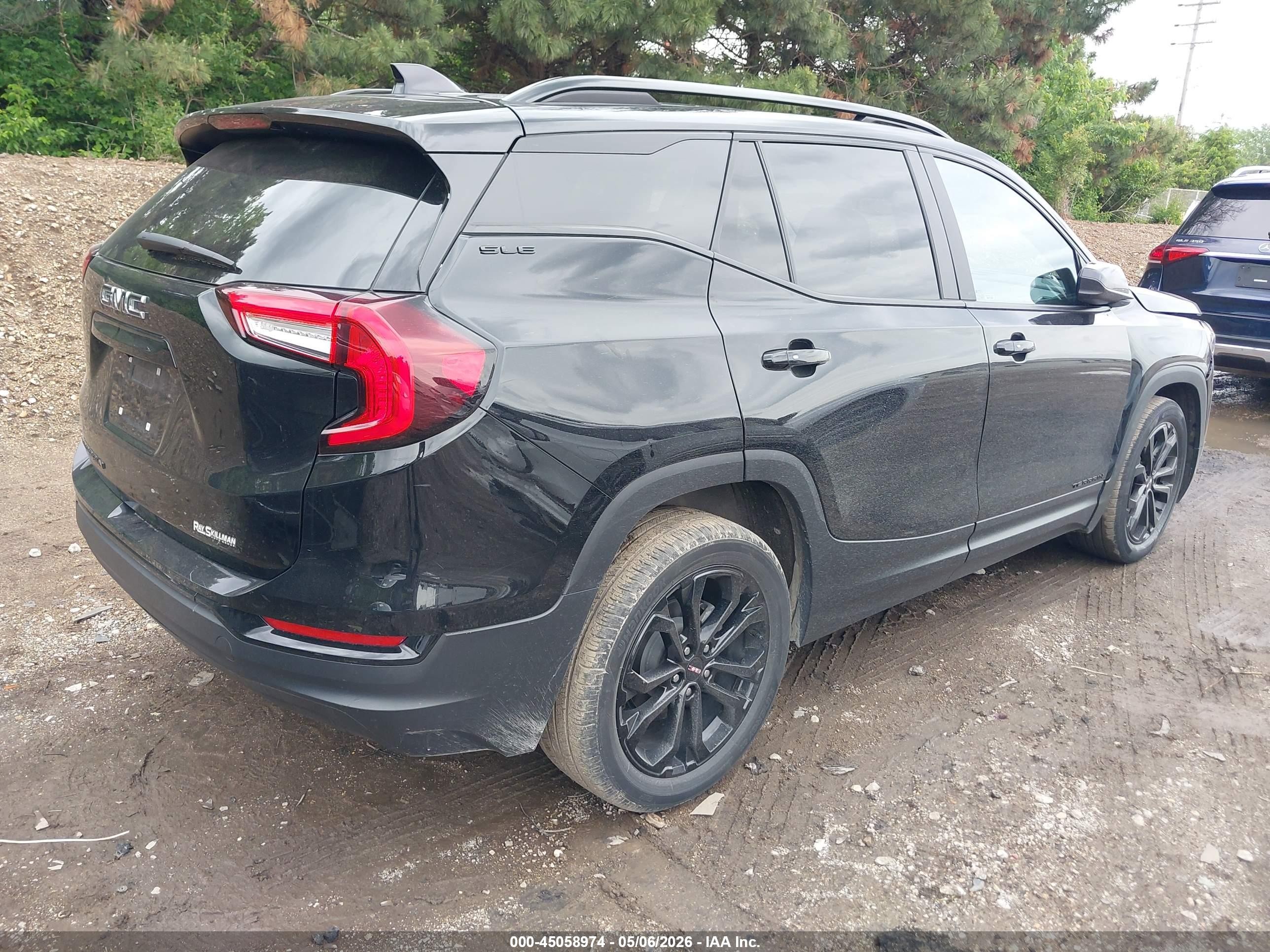 2022 Gmc Terrain Fwd Sle Черный vin: 3GKALMEV7NL256402