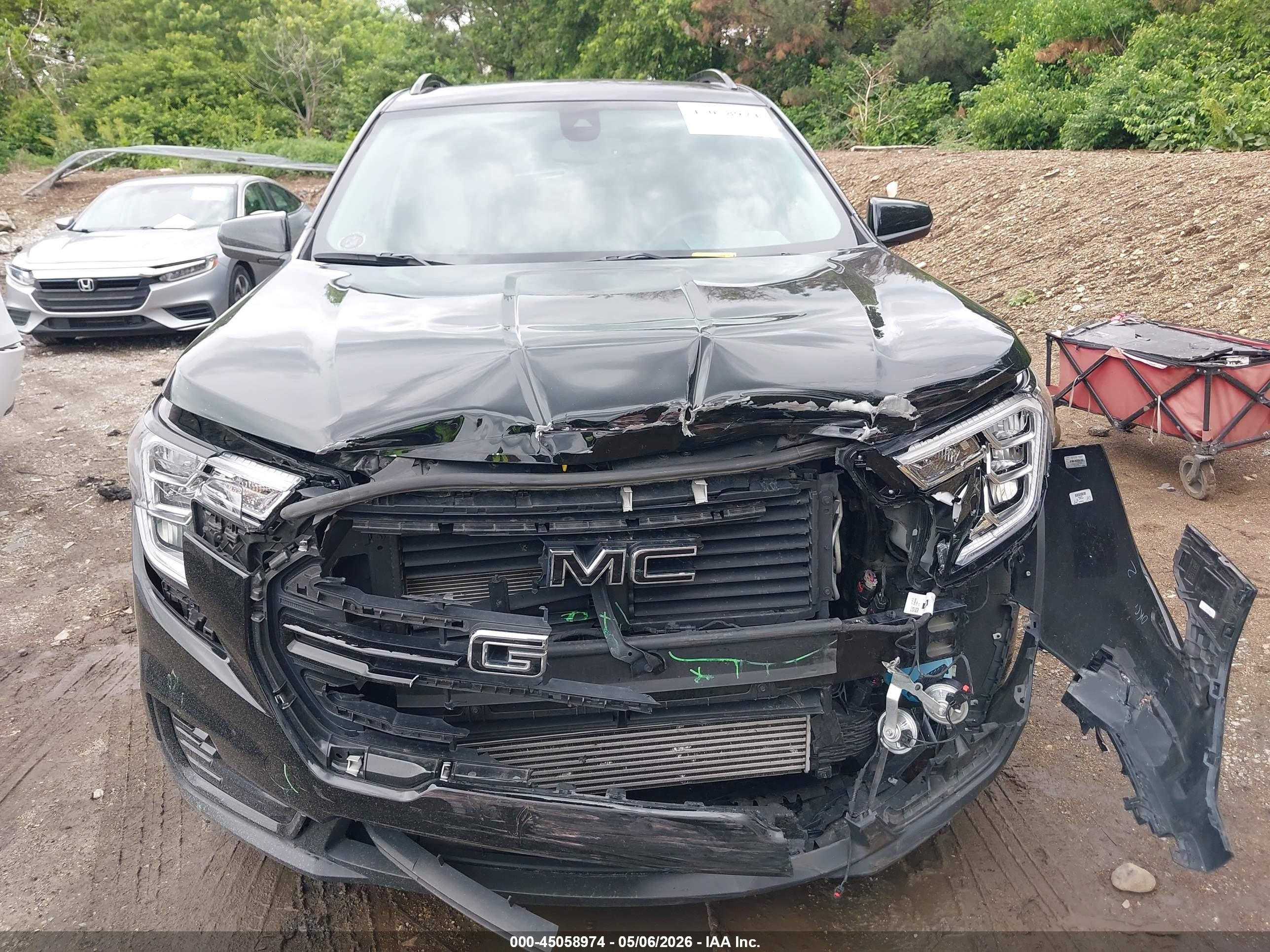 2022 Gmc Terrain Fwd Sle Черный vin: 3GKALMEV7NL256402