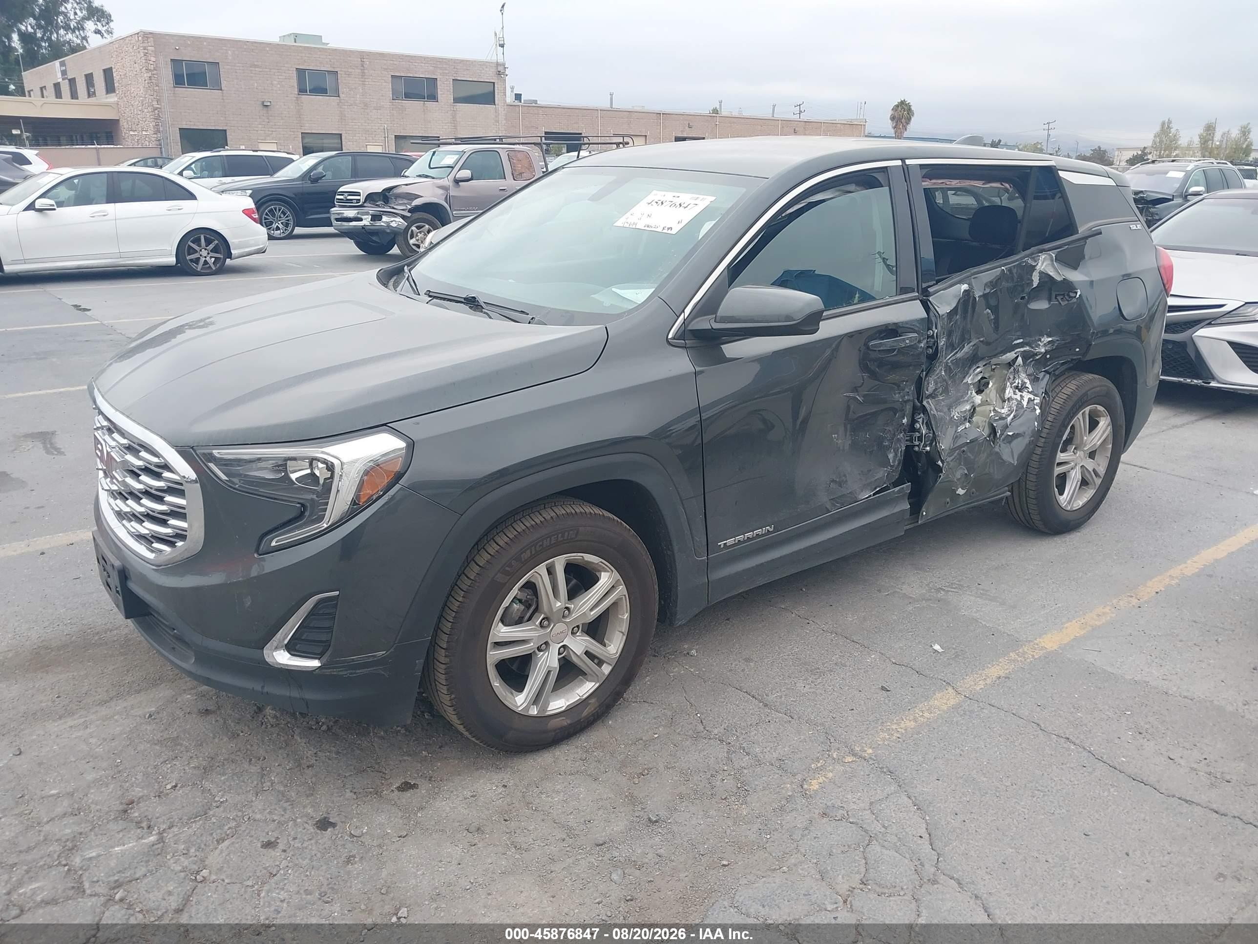 2019 Gmc Terrain Sle Gray vin: 3GKALMEV8KL150035