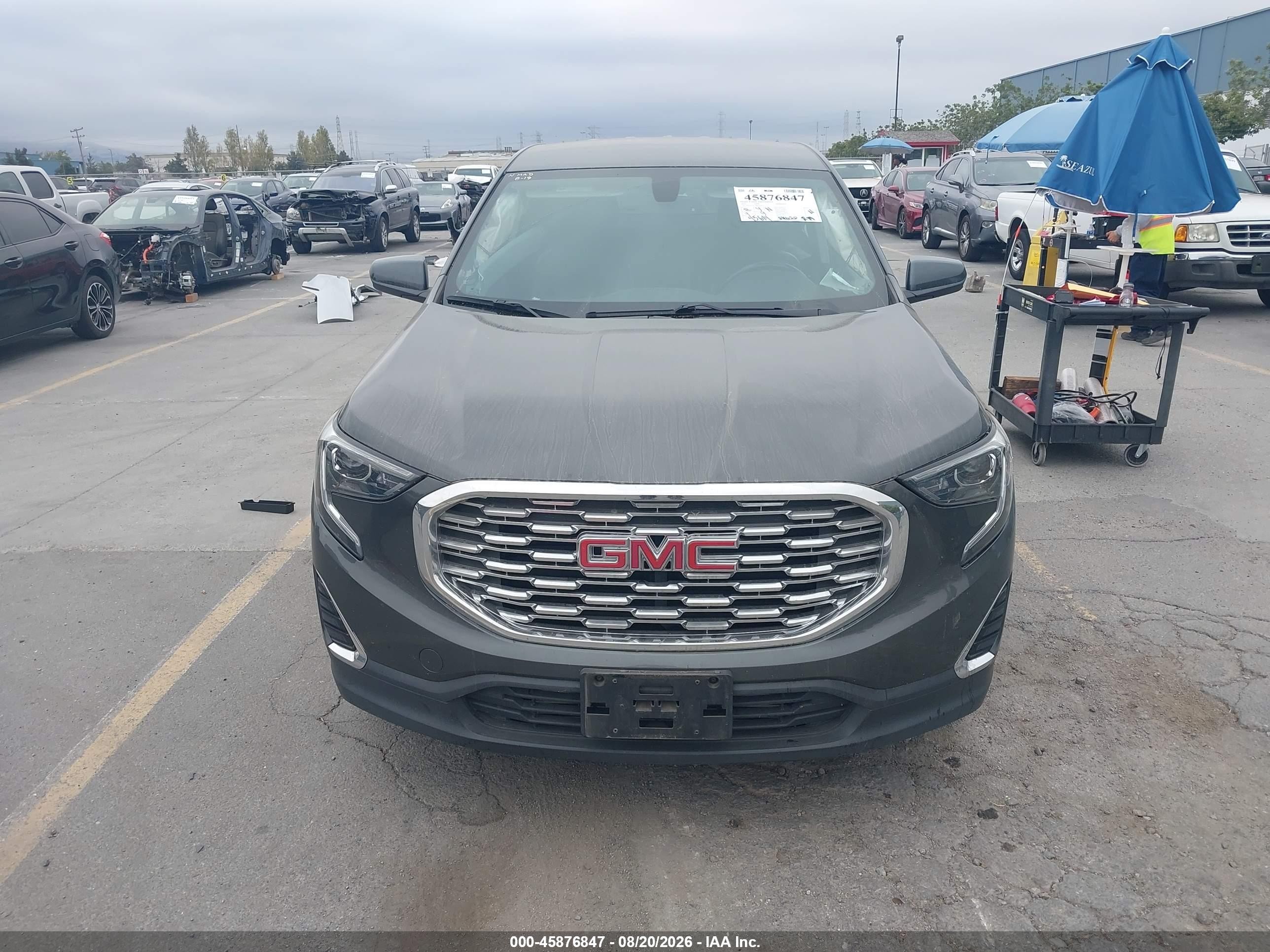 2019 Gmc Terrain Sle Gray vin: 3GKALMEV8KL150035