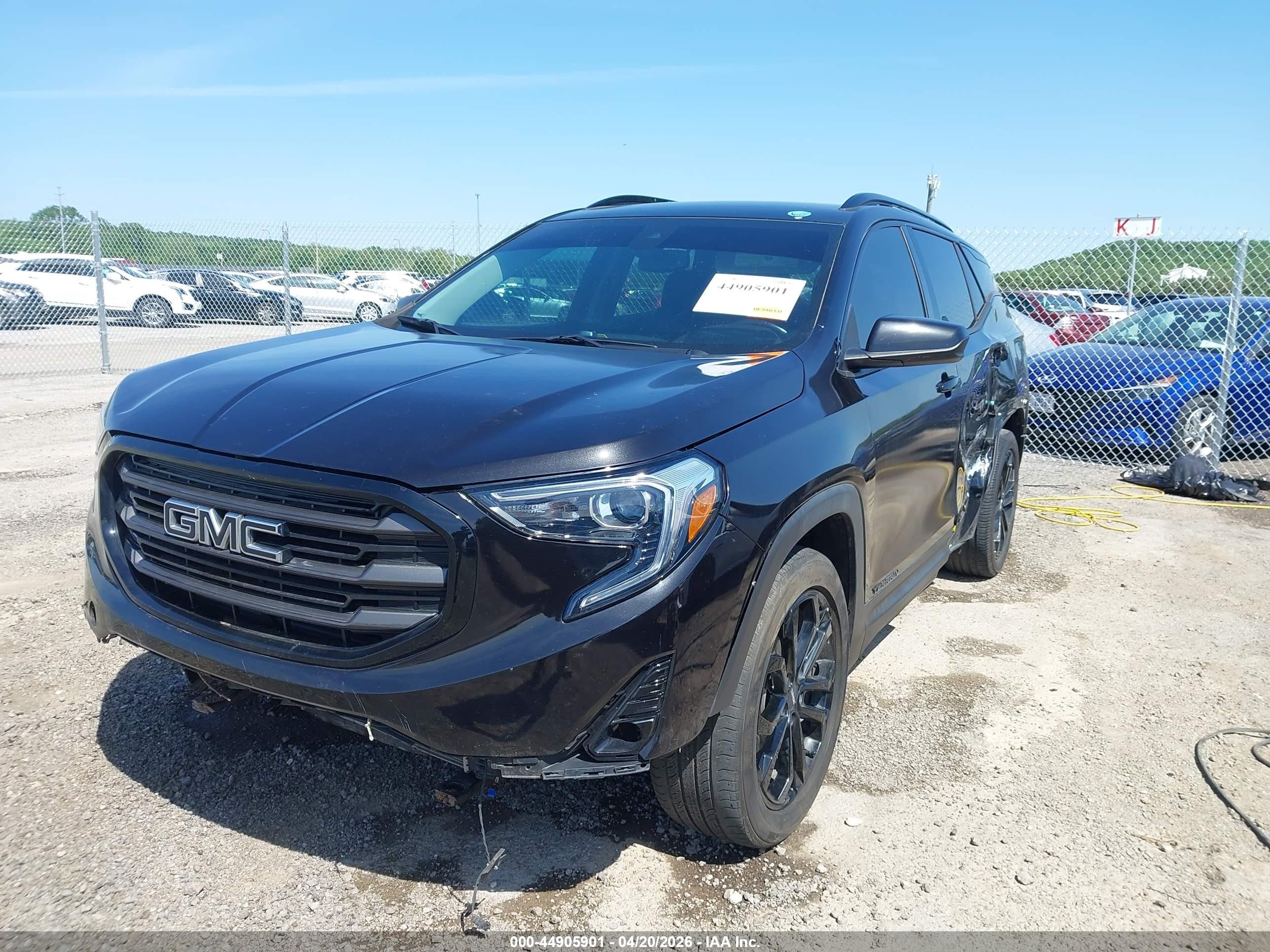 2020 Gmc Terrain Fwd Sle Black vin: 3GKALMEV8LL108921