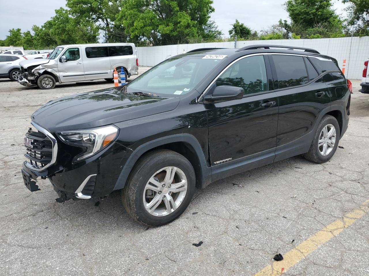 2020 Gmc Terrain Sle Black vin: 3GKALMEV8LL165541 Damage: Left Front Fender, Severe Damage, Replacement Required