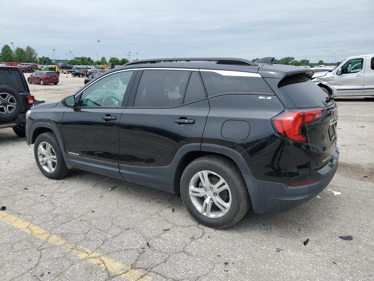 2020 Gmc Terrain Sle Black vin: 3GKALMEV8LL165541 Damage: Left Rear Door, Heavy Scratch, > 12 Inches