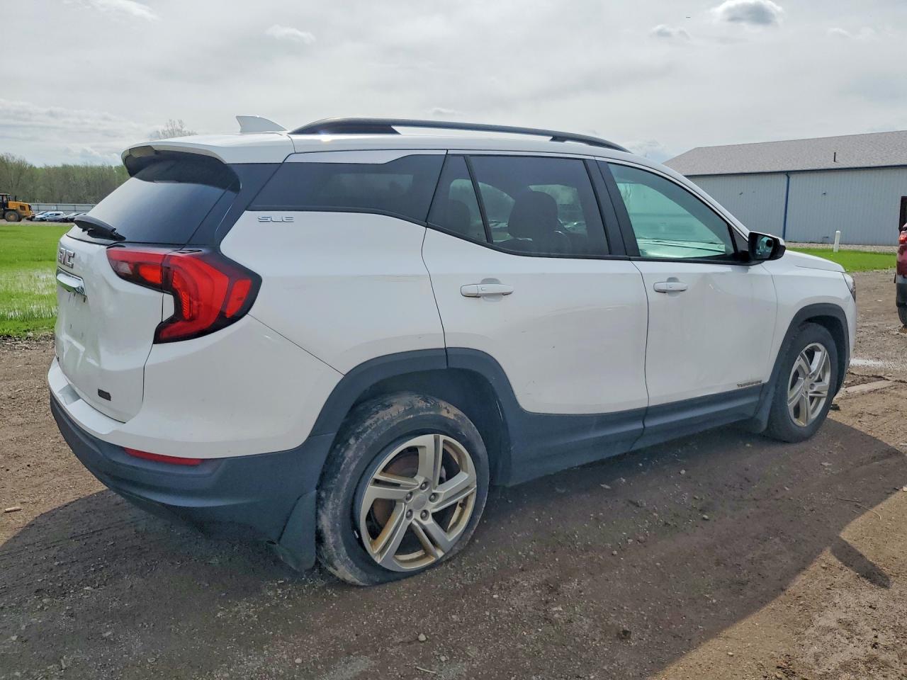 2018 Gmc Terrain Sle White vin: 3GKALMEV9JL178974