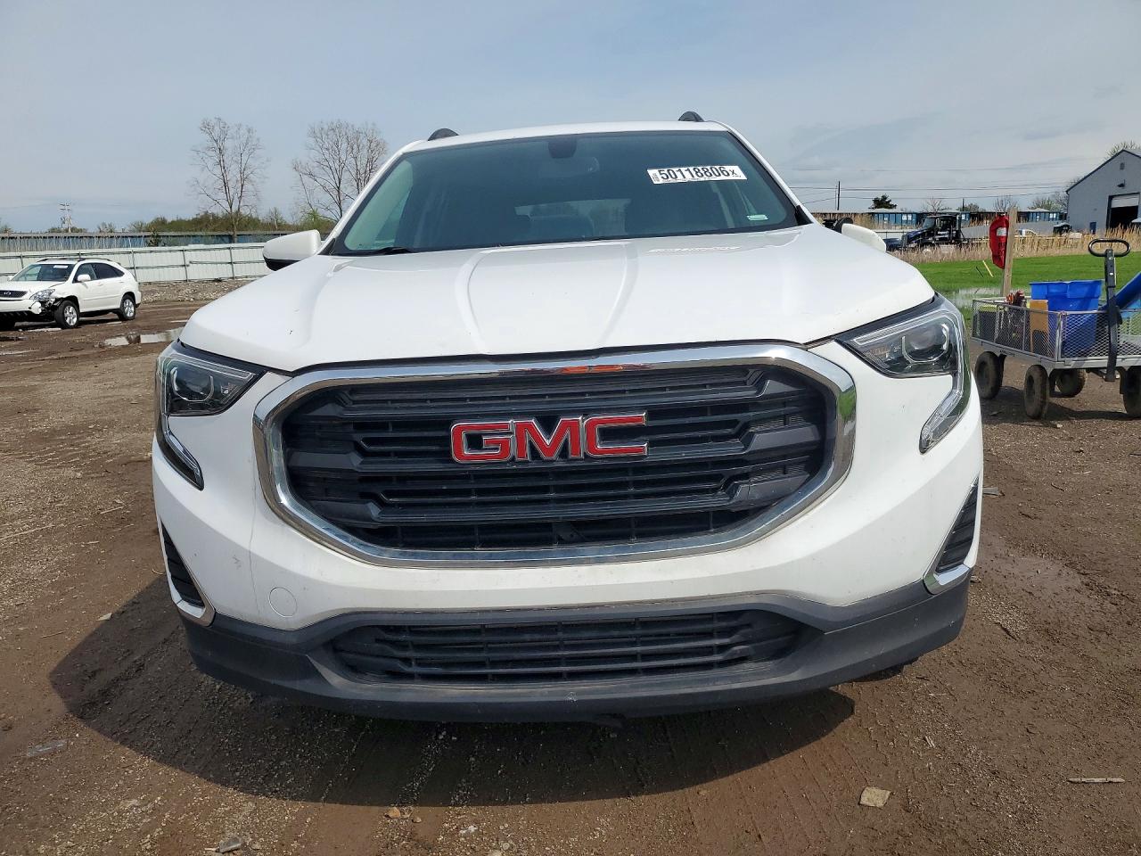 2018 Gmc Terrain Sle White vin: 3GKALMEV9JL178974