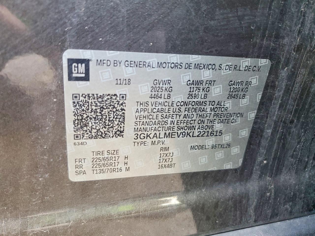 2019 Gmc Terrain Sle Brown vin: 3GKALMEV9KL221615