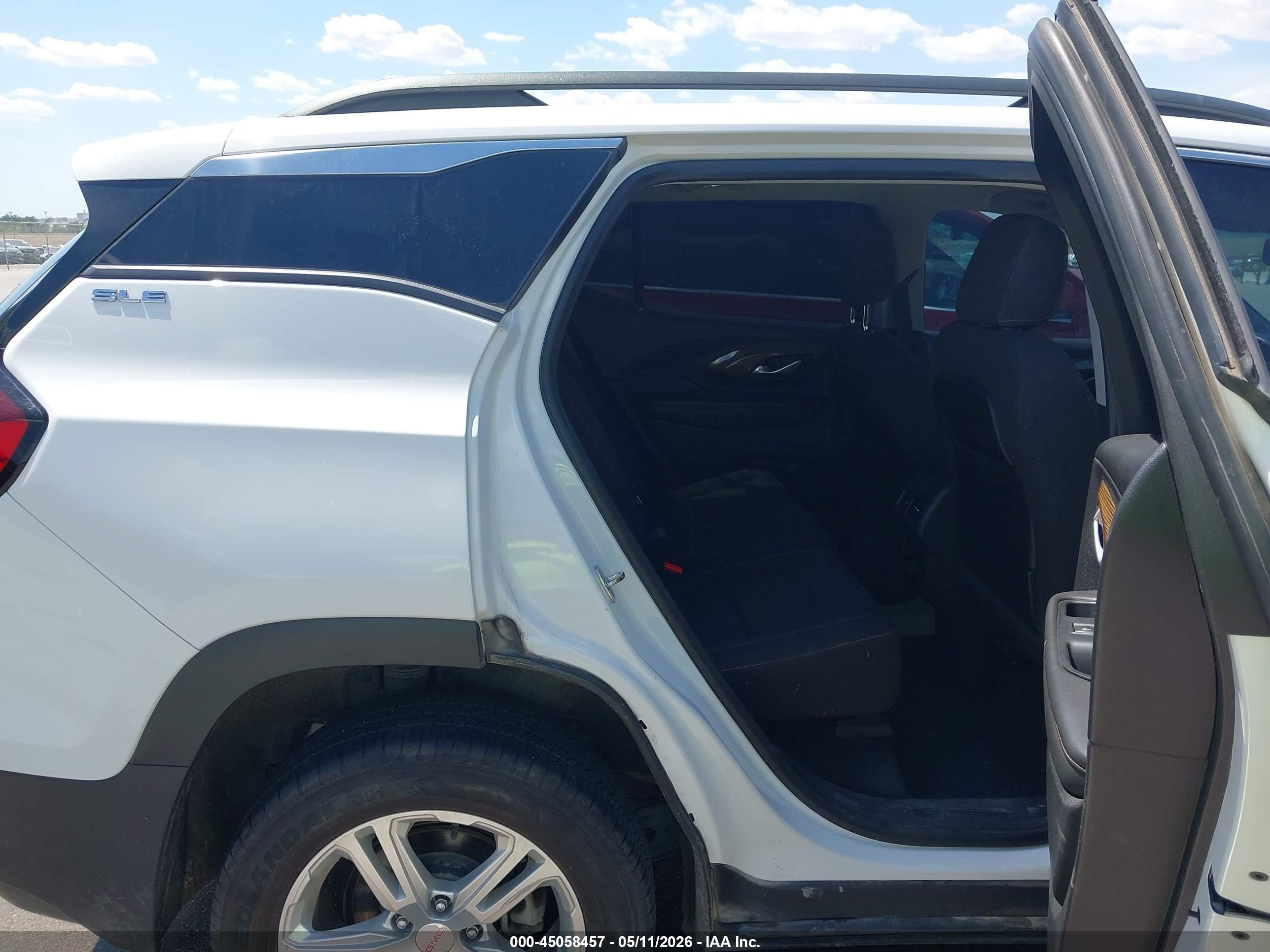 2018 Gmc Terrain Sle White vin: 3GKALMEVXJL404262