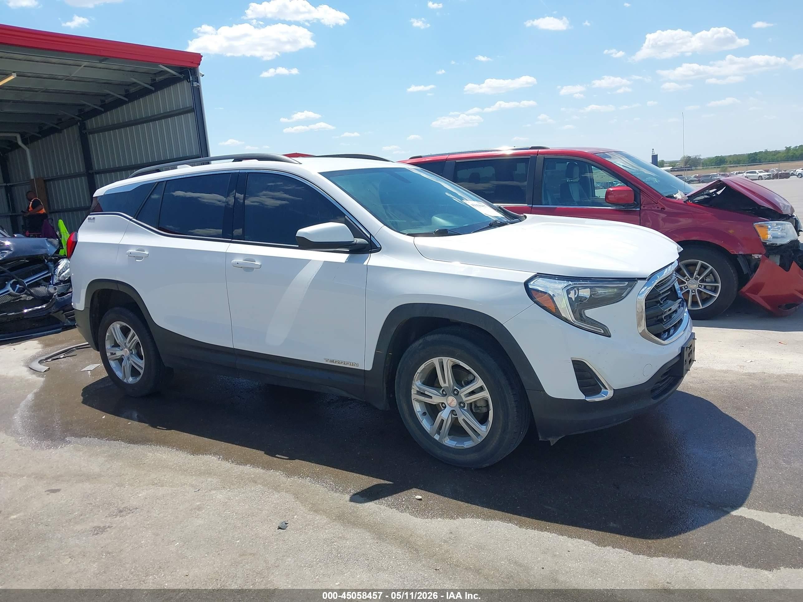 2018 Gmc Terrain Sle White vin: 3GKALMEVXJL404262